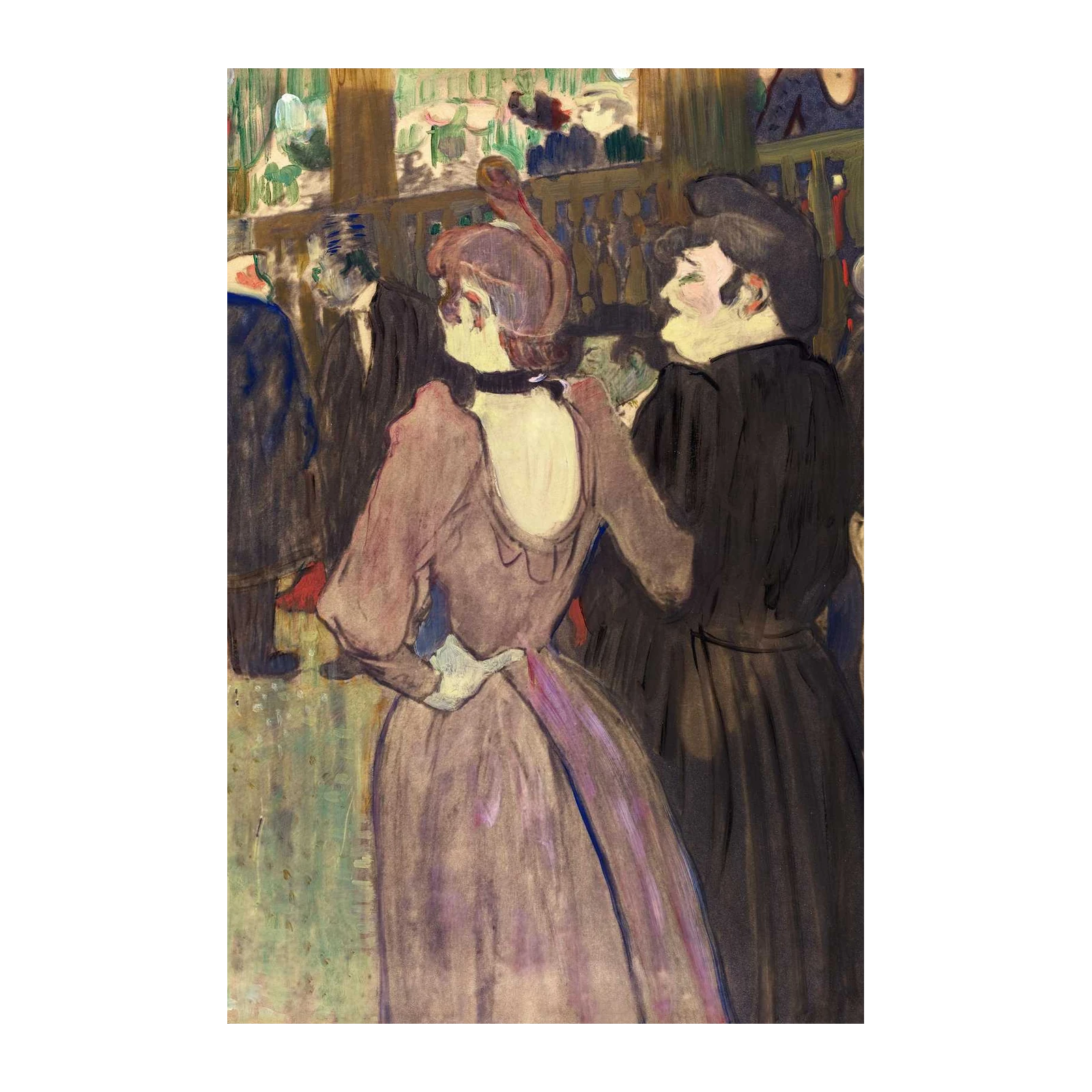 Elegant Parisian Night Scene Wall Art