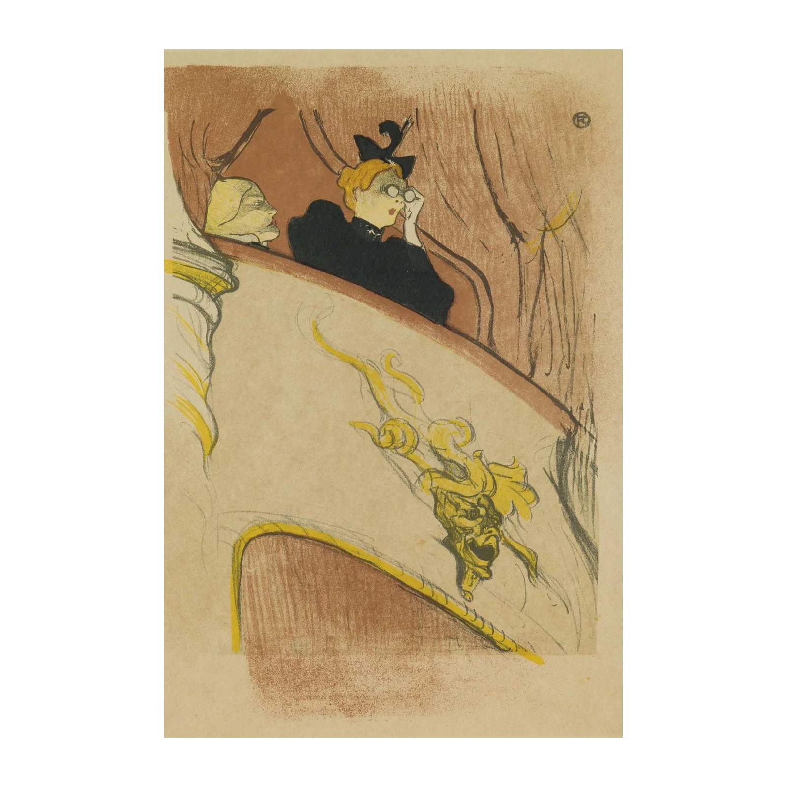Art Nouveau Theater Goers Wall Art