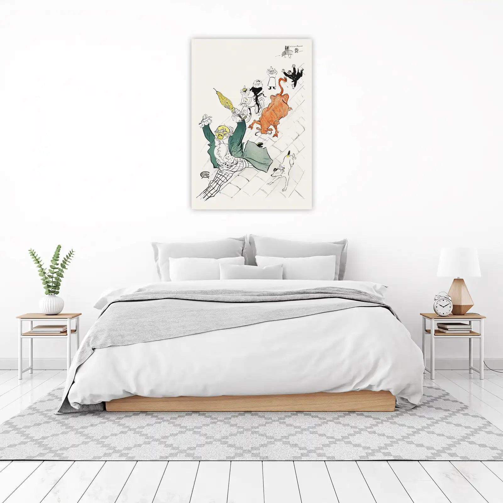 Whimsical Circus Scene Vintage Poster Wall Art