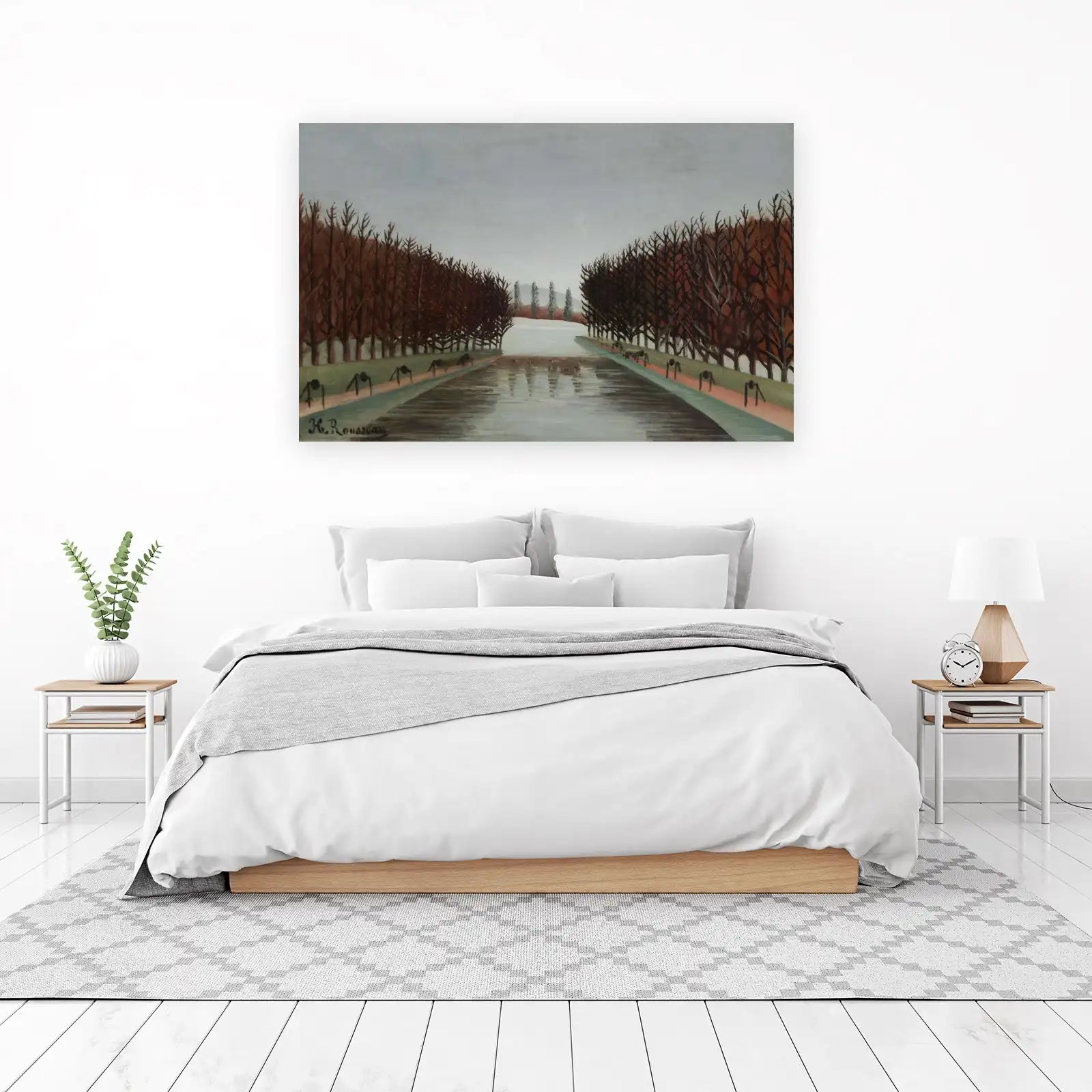 Enigmatic Forest Canal Wall Art