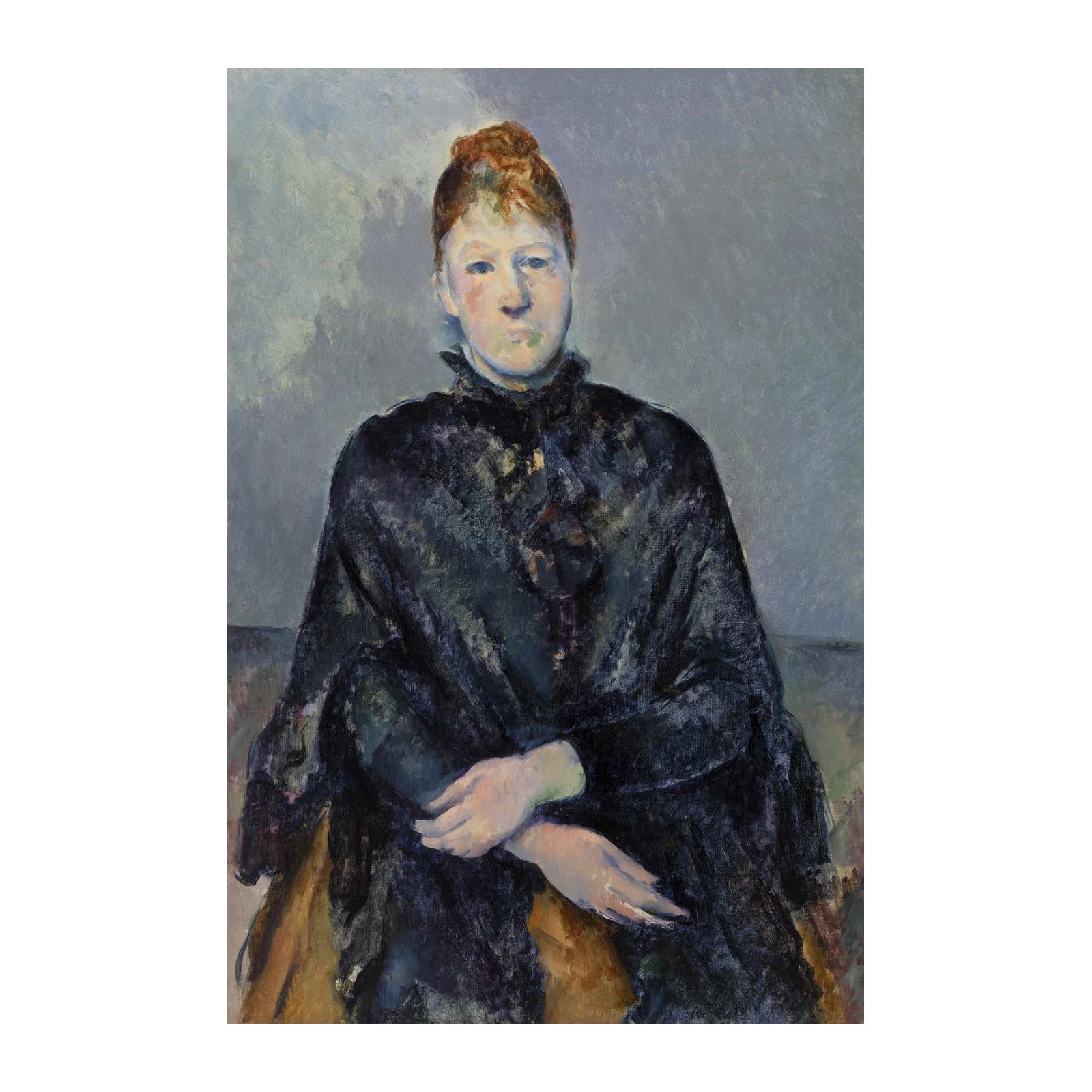 Victorian Portrait Woman Black Dress Wall Art