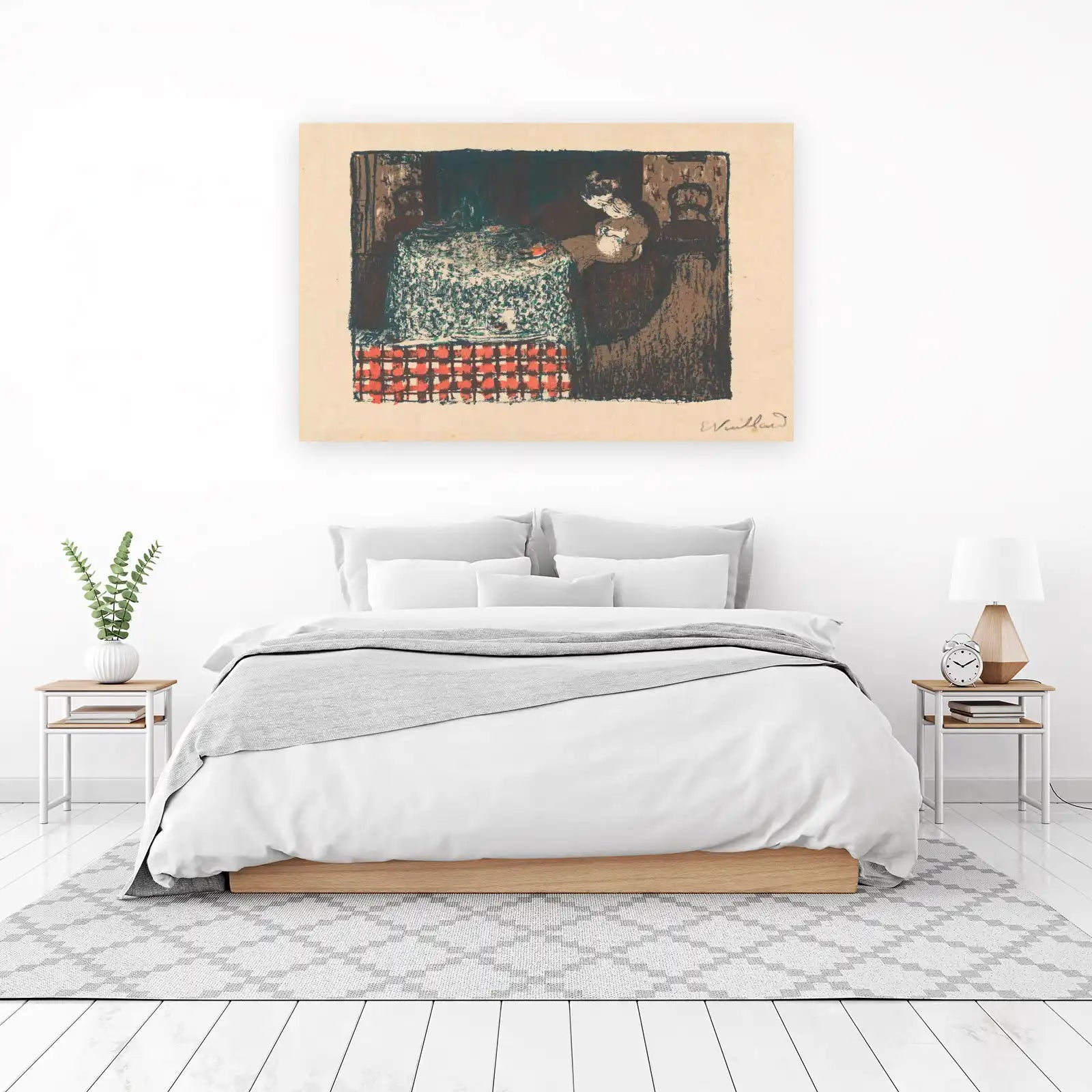 Cozy Domestic Scene Print Wall Art