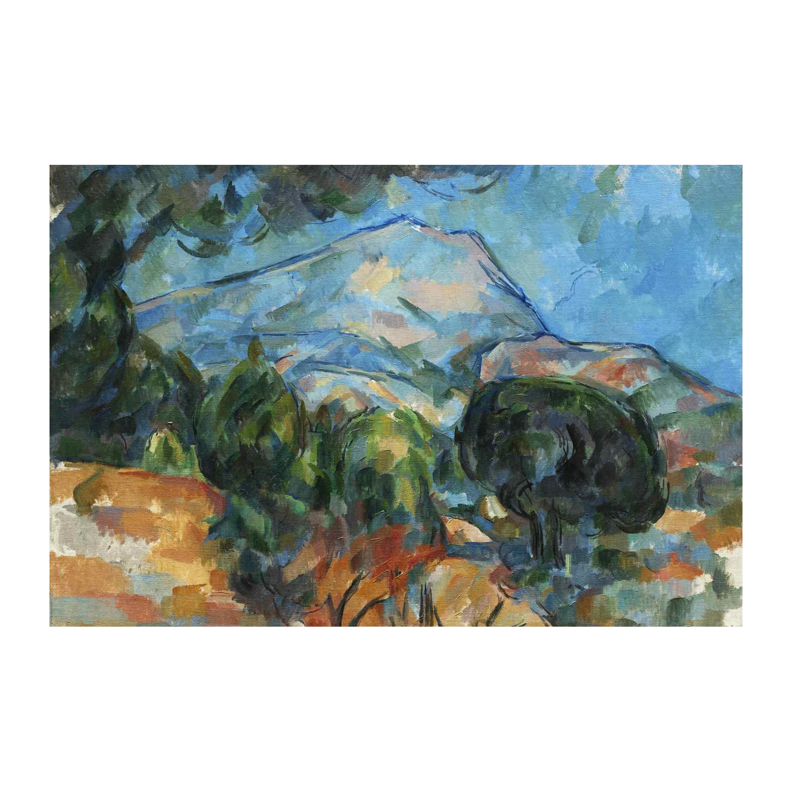 Mont Sainte-Victoire Landscape Oil Painting Wall Art