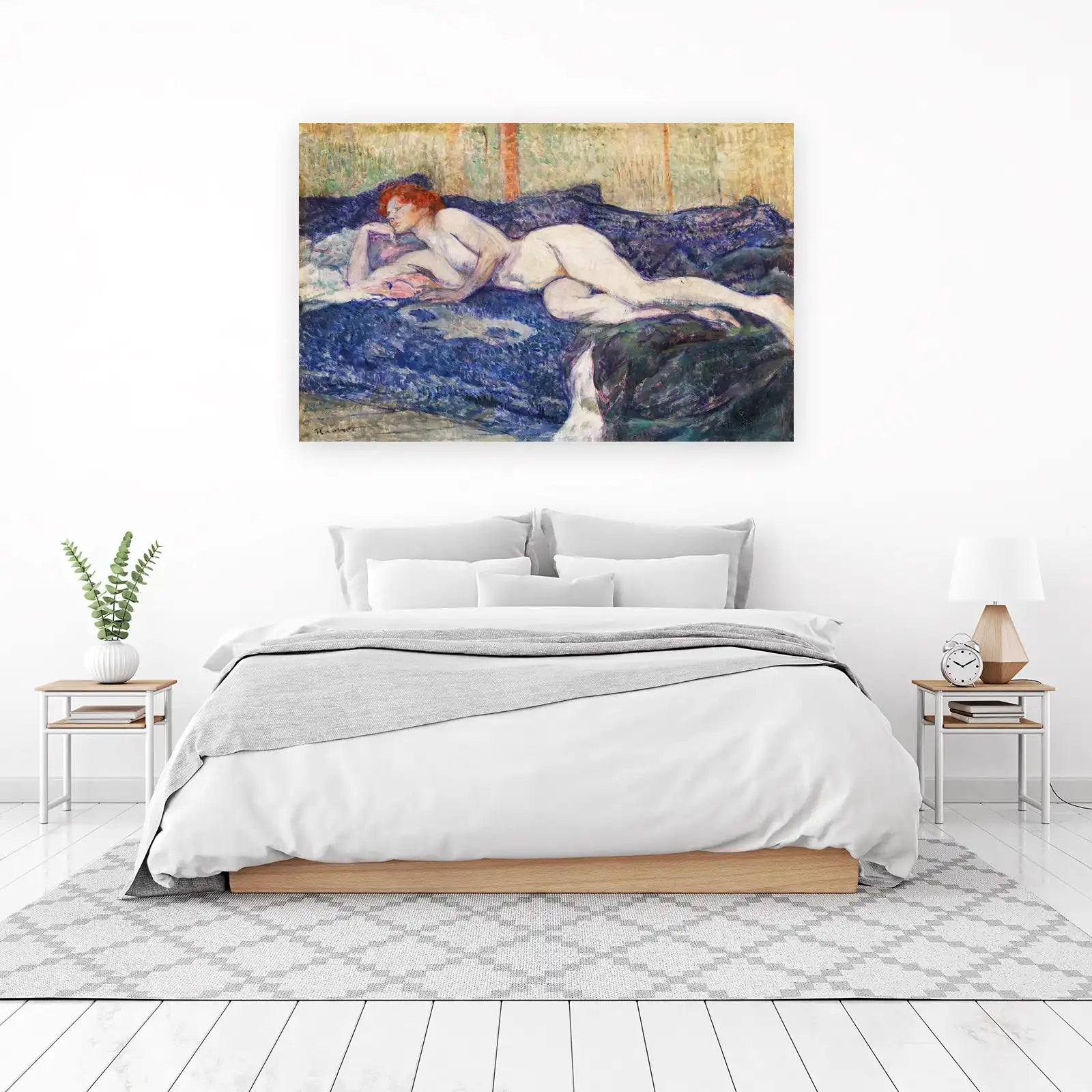 Reclining Nude Red Hair Wall Art