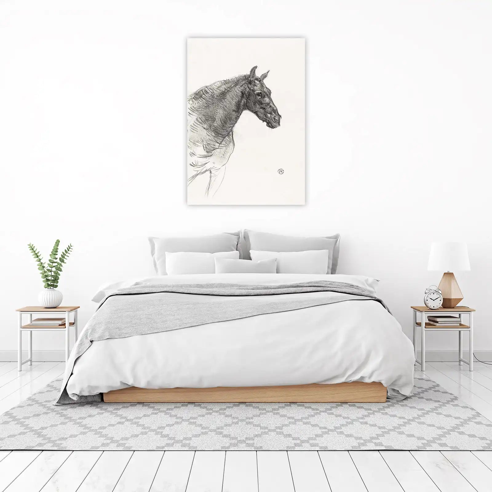 Majestic Horse Sketch Wall Art