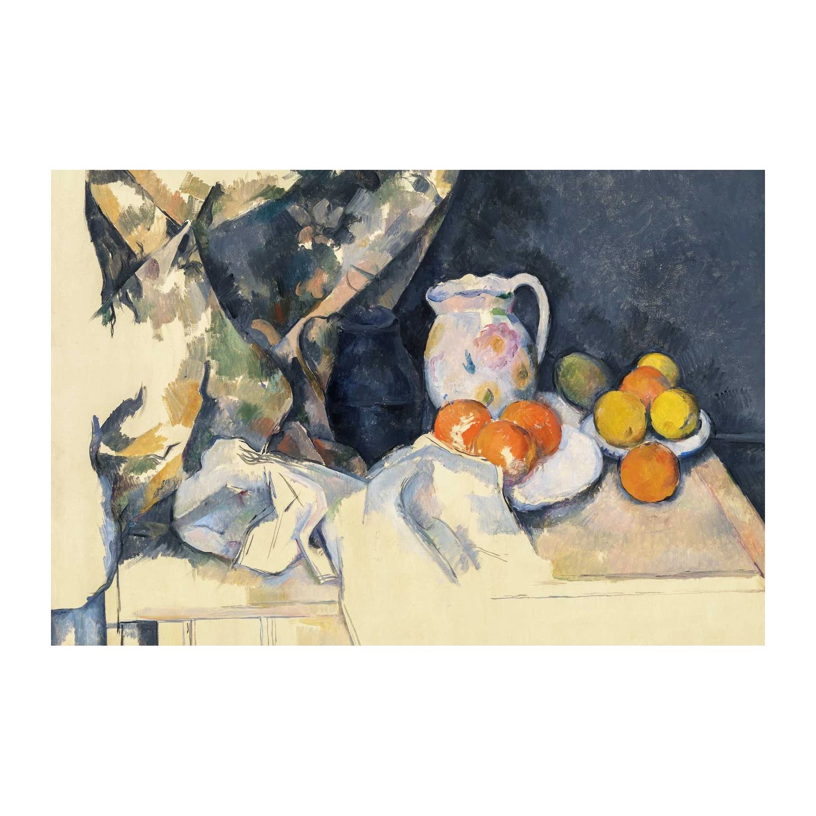 Still Life with Pitcher & Fruit Wall Art