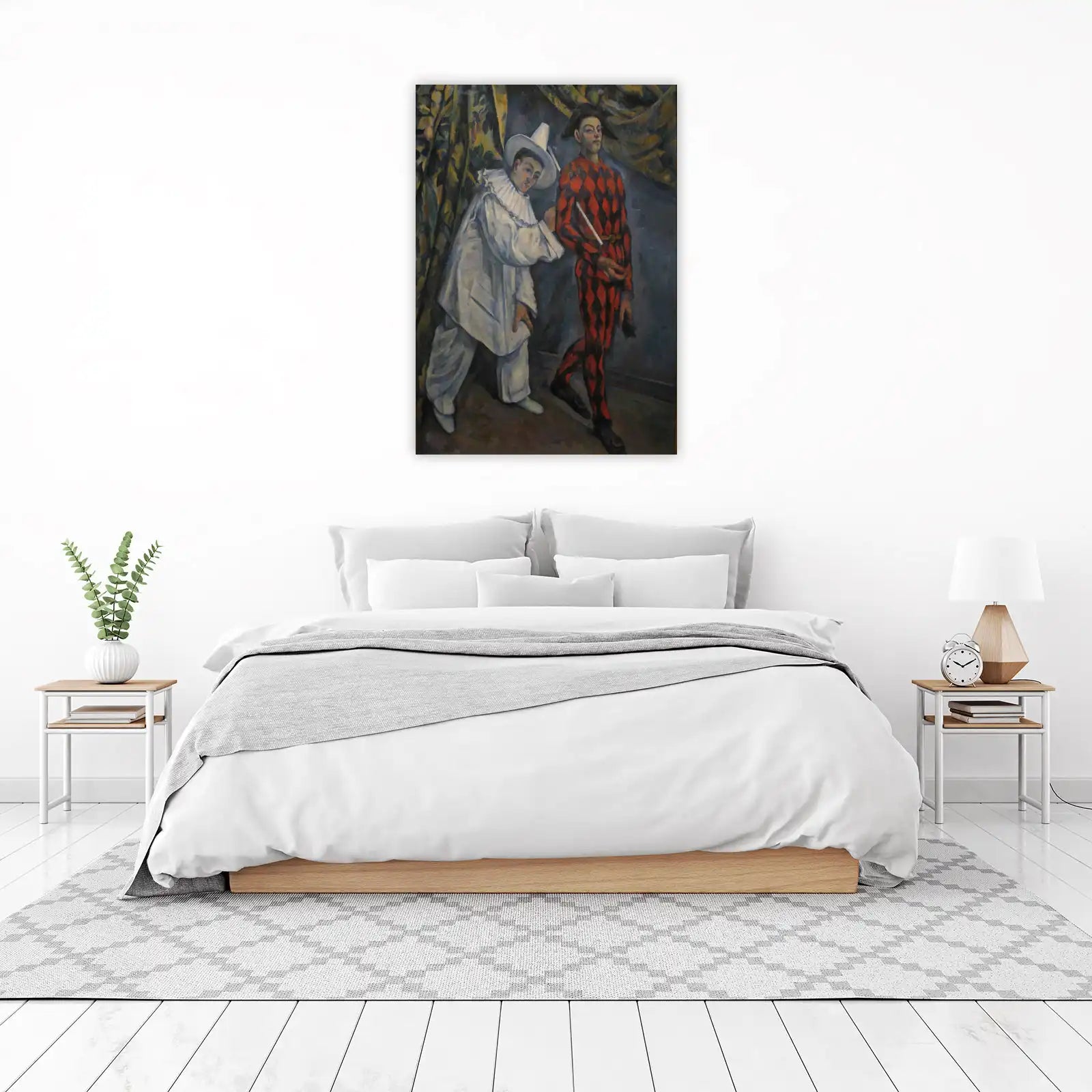 Harlequin and Pierrot Art Wall Art