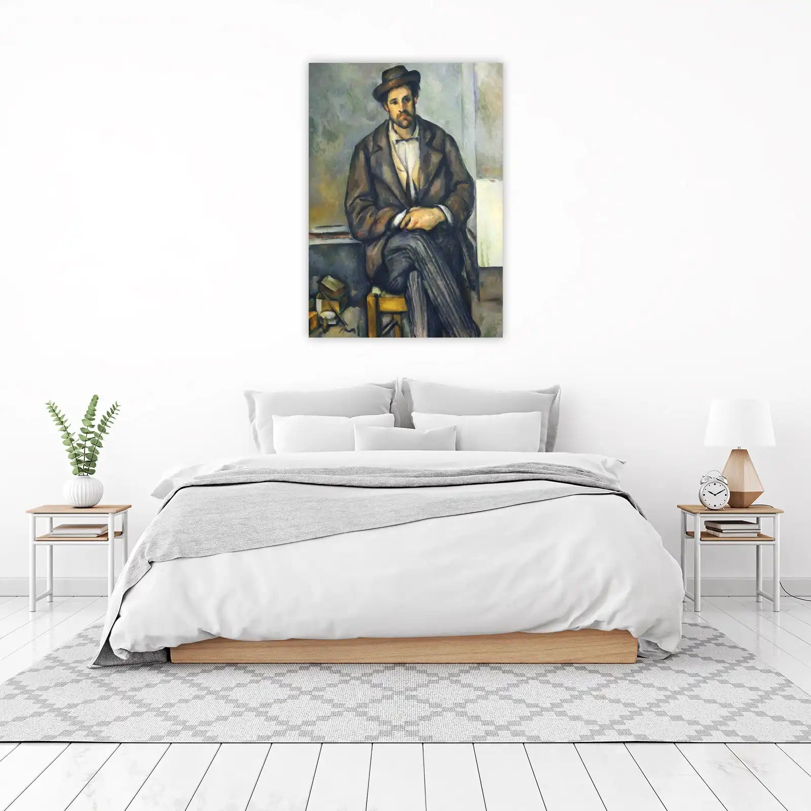 Man in a Hat Portrait Wall Art