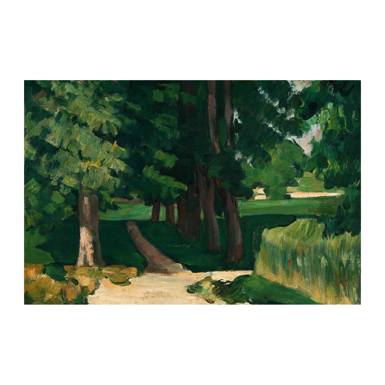 Lush Garden Path Impressionist Wall Art