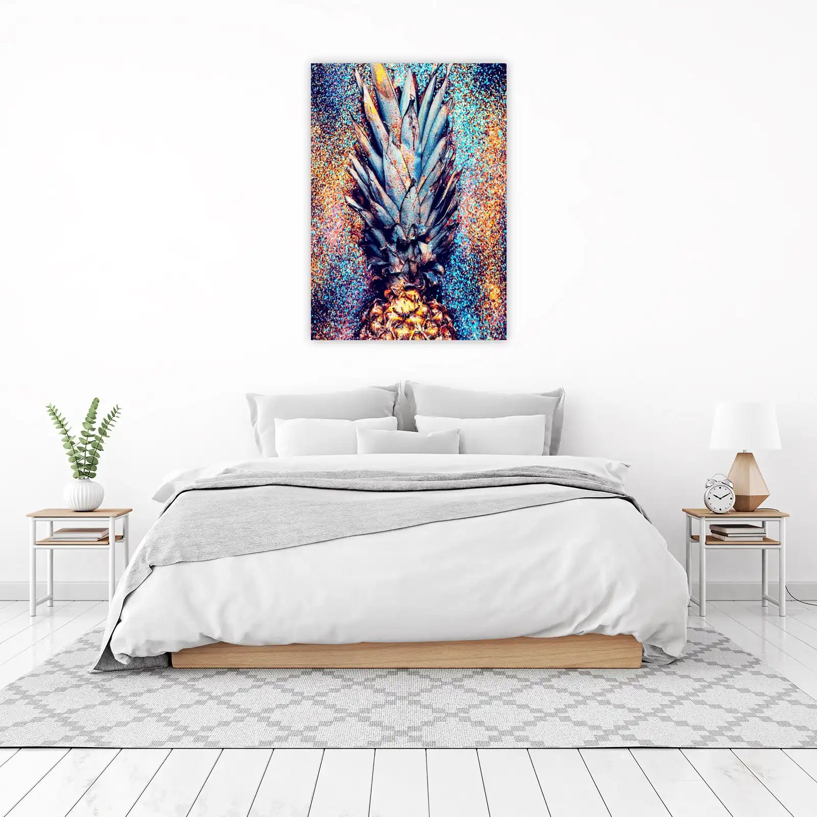 Sparkling Pineapple Pop Art Wall Art