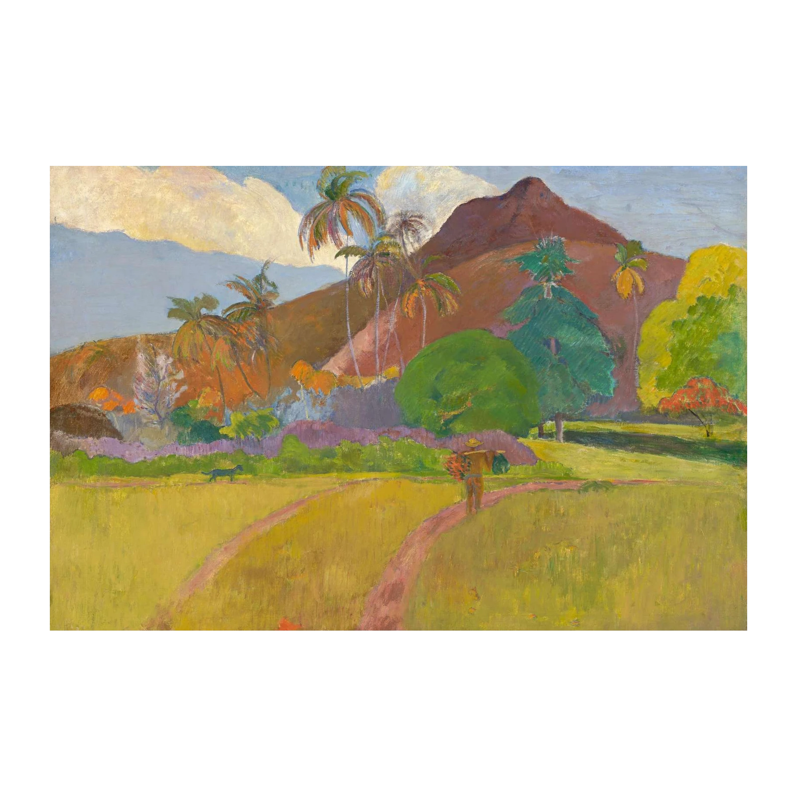 Vibrant Tropical Landscape Wall Art