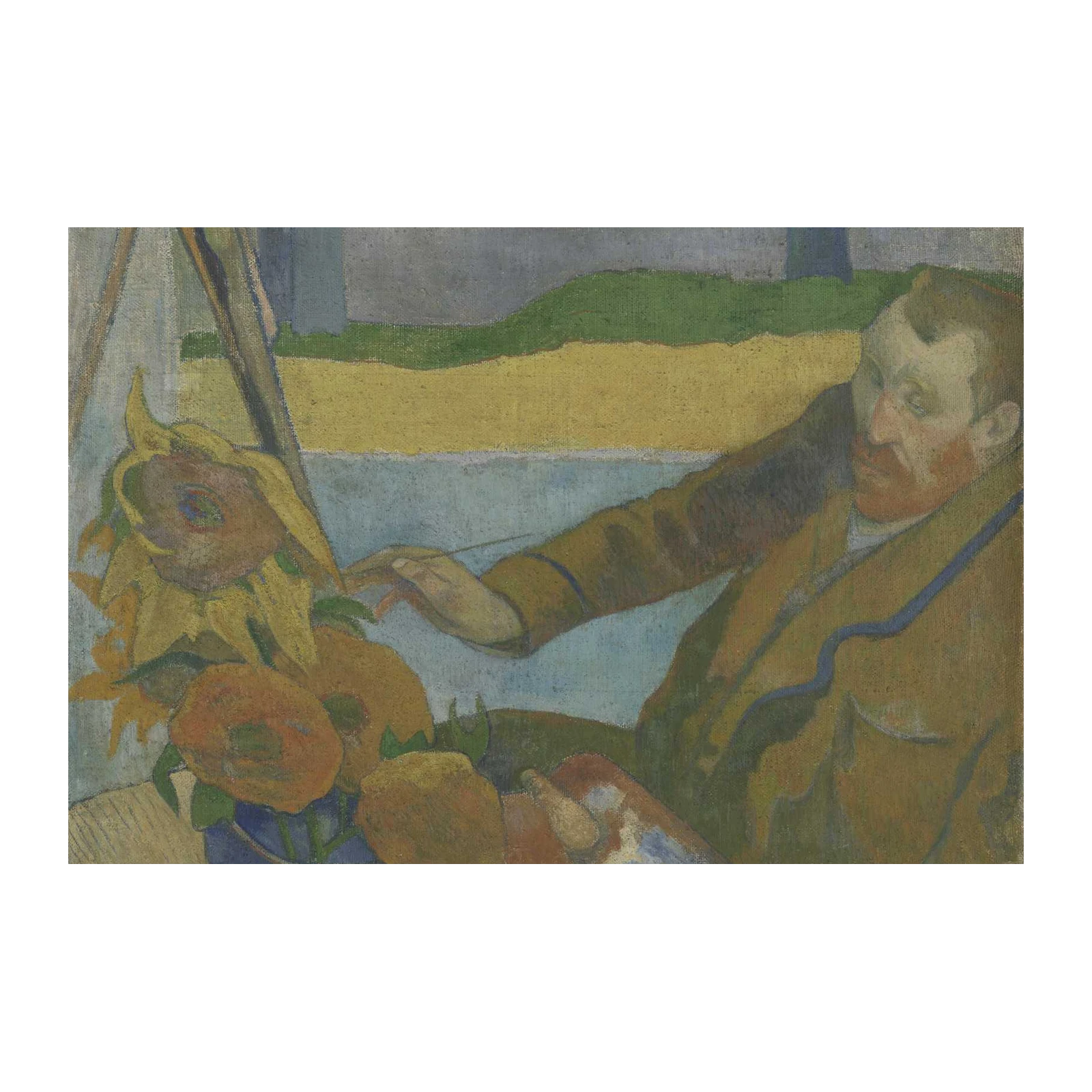 Gauguin's Sunflowers & Artist's Self-Portrait Wall Art