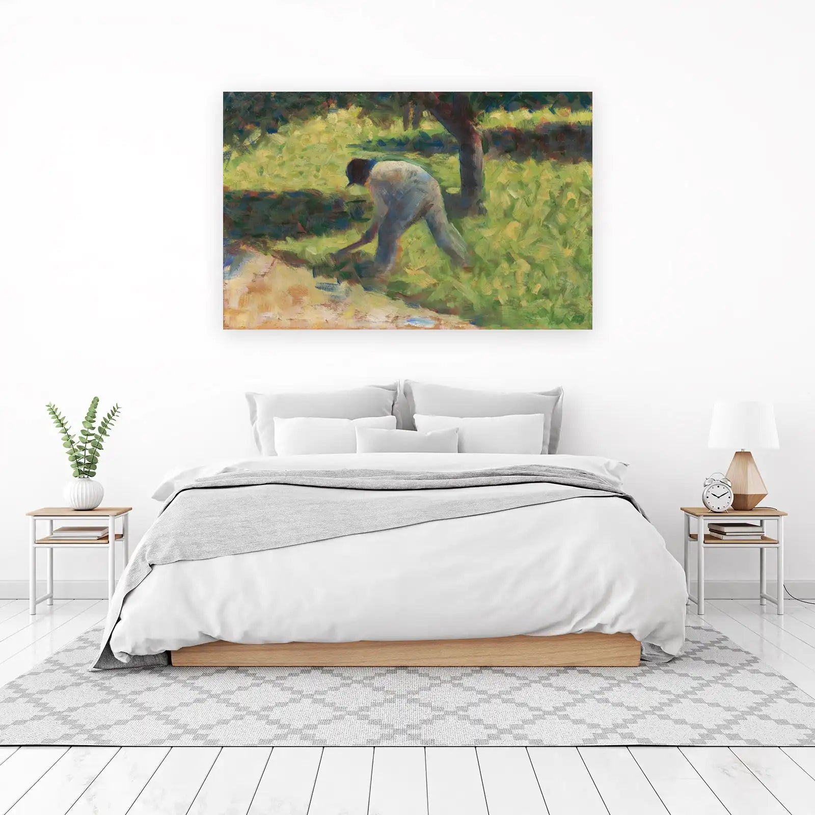Rural Scene Farmer Wall Art