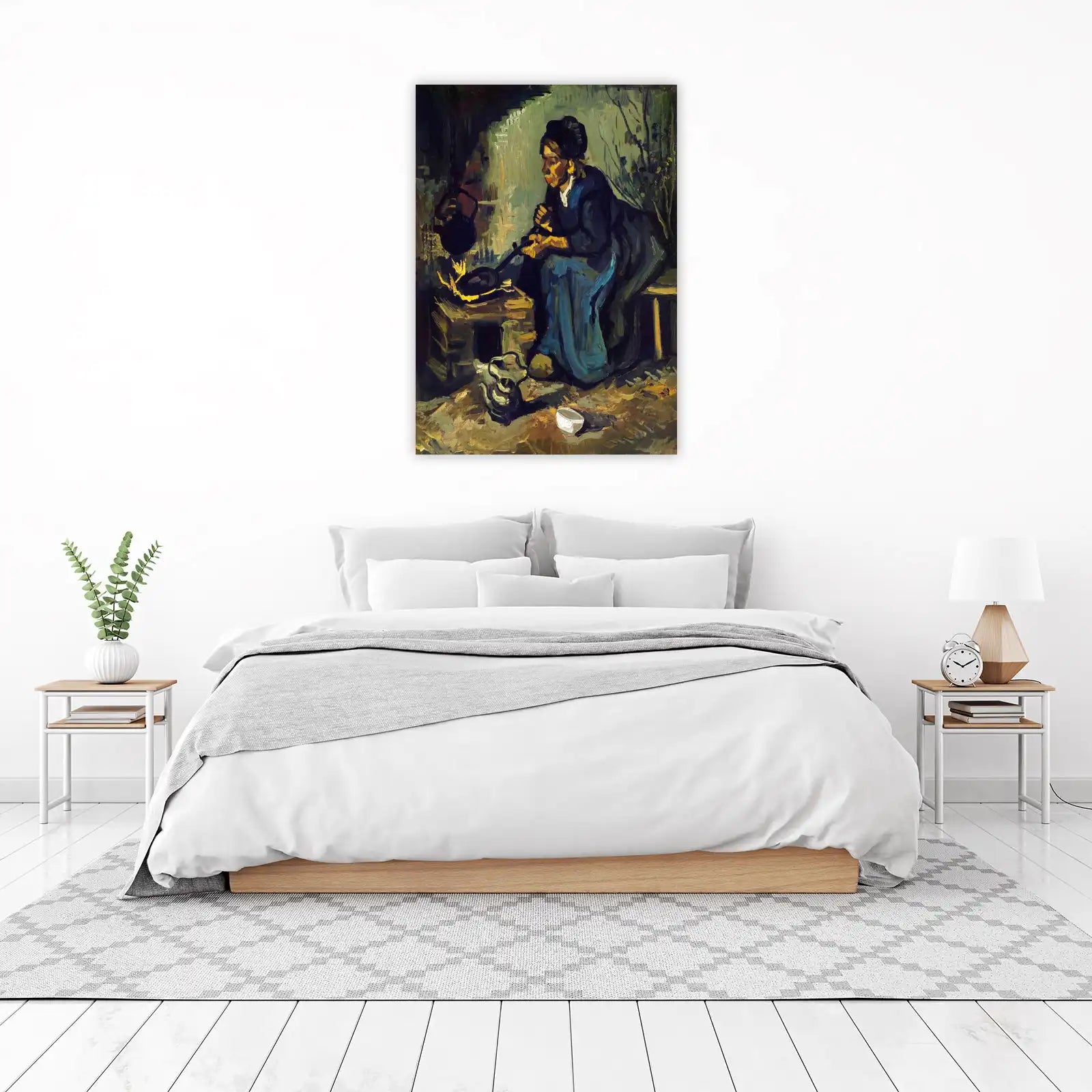 Peasant Woman Cooking Van Gogh Wall Art