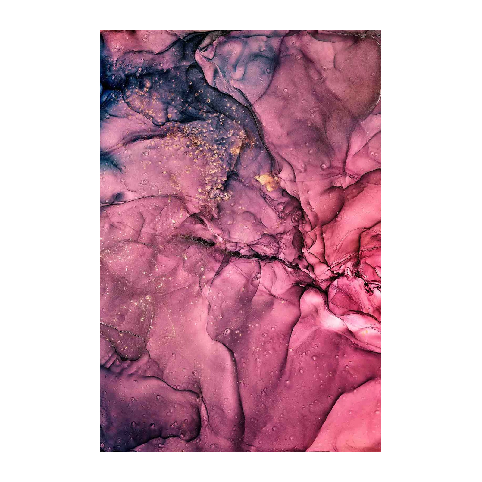 Abstract Pink & Purple Fluid Art Wall Art