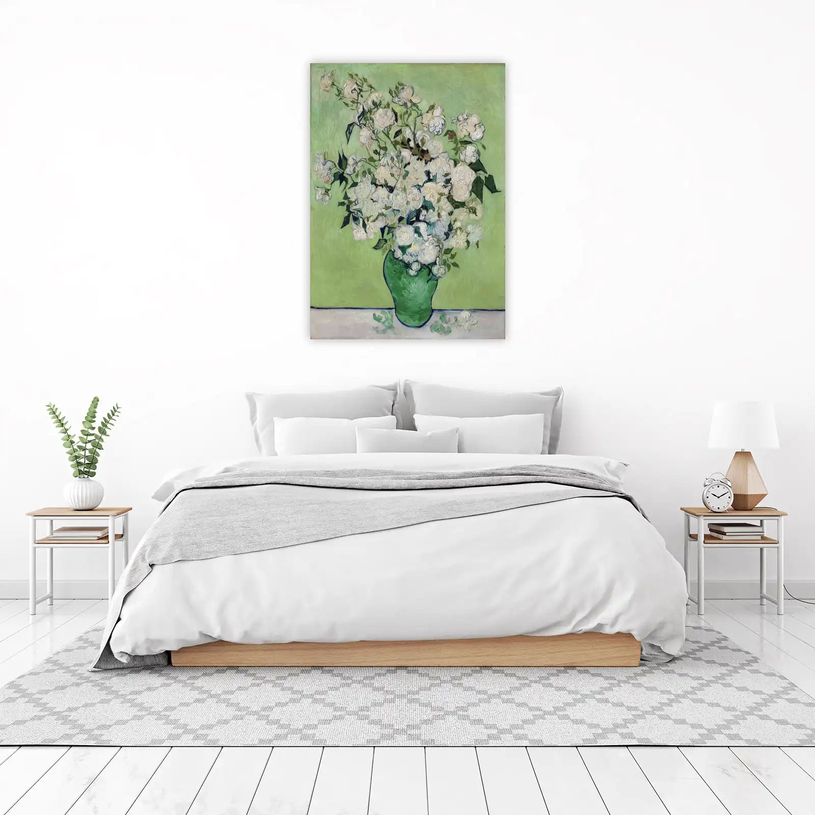 Van Gogh White Roses Art Wall Art - Masterpiece Wall Art