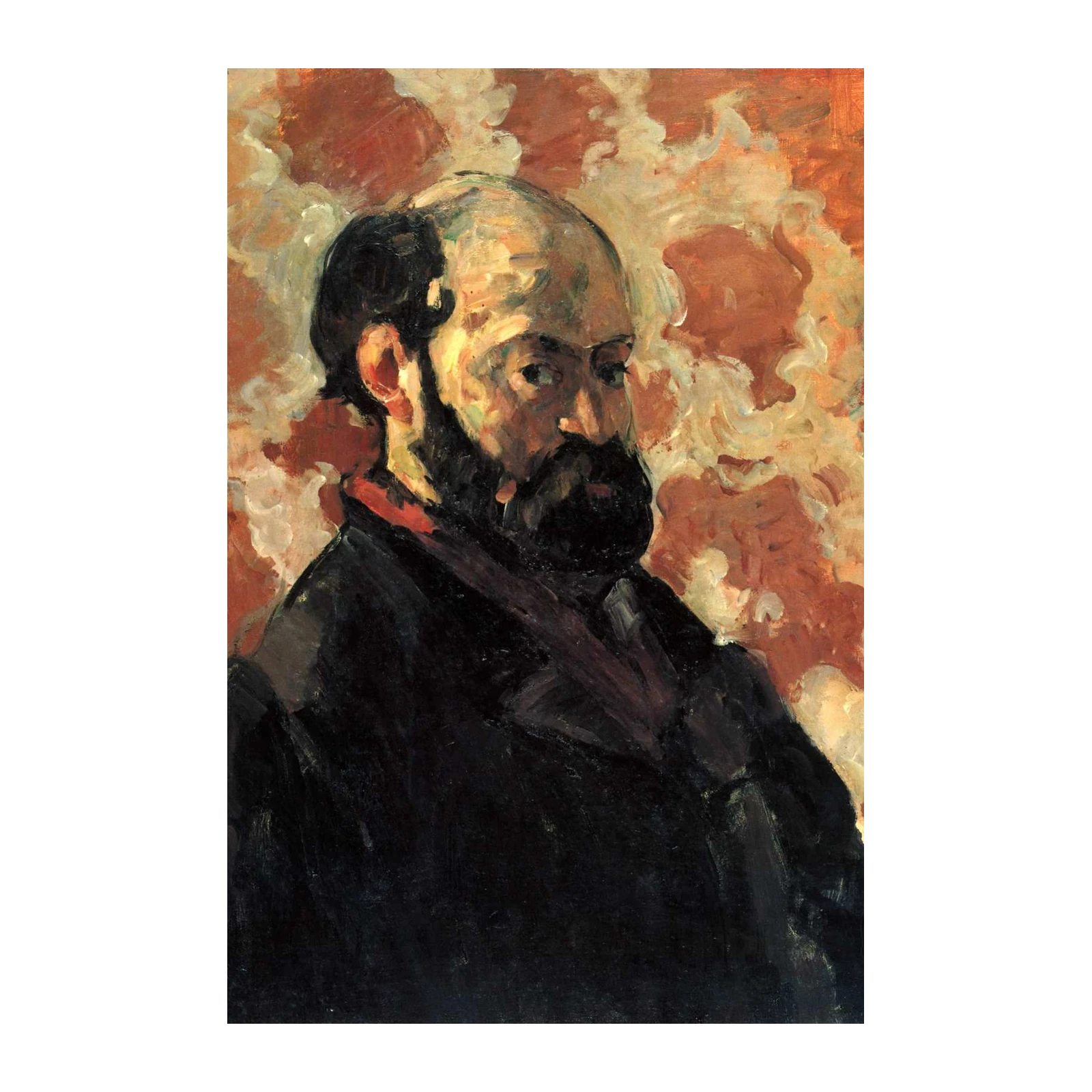 Post-Impressionist Portrait "Man with Red Scarf" Wall Art