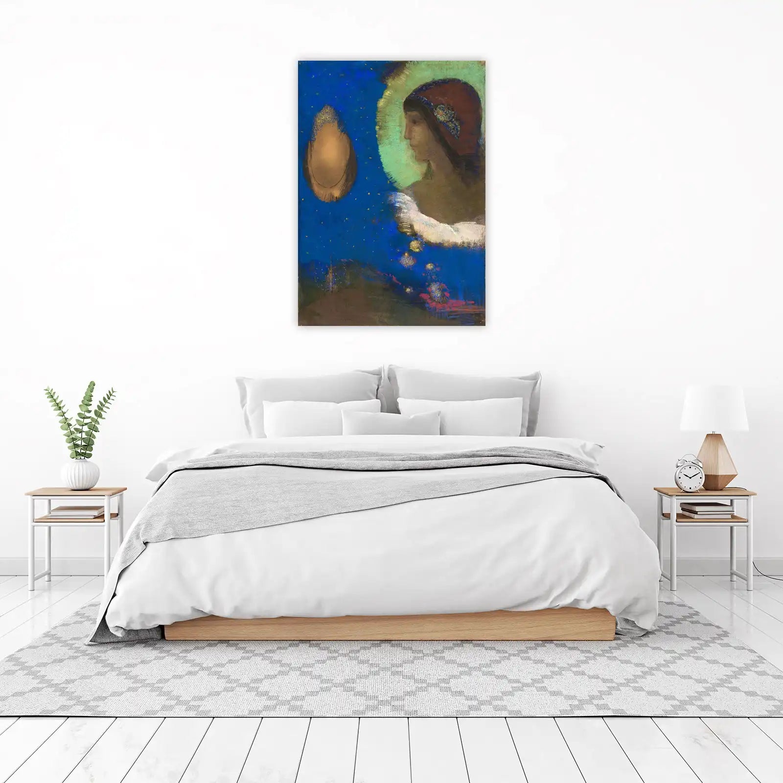 Mysterious Woman Celestial Dream Wall Art