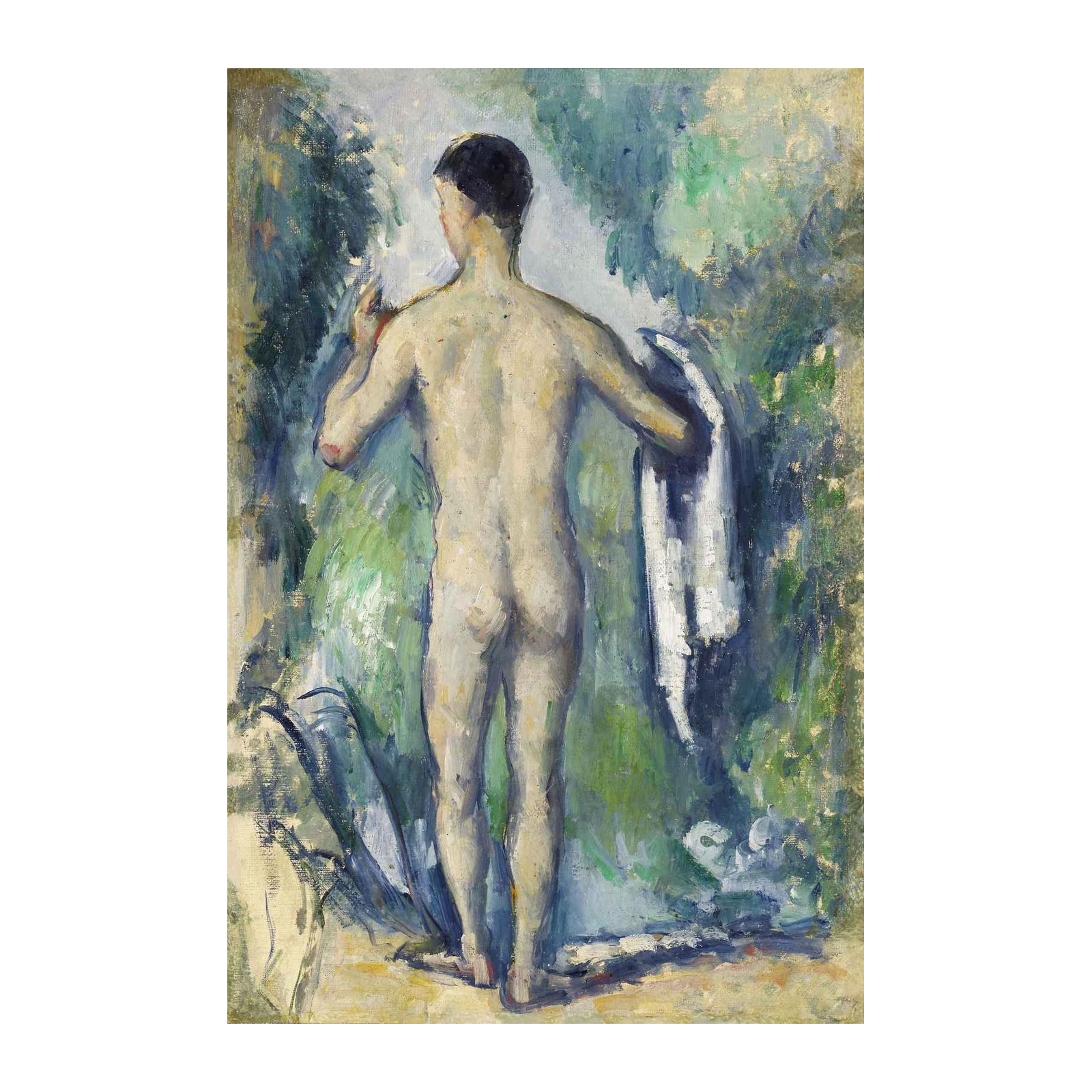 Nude Man in Nature Art Wall Art