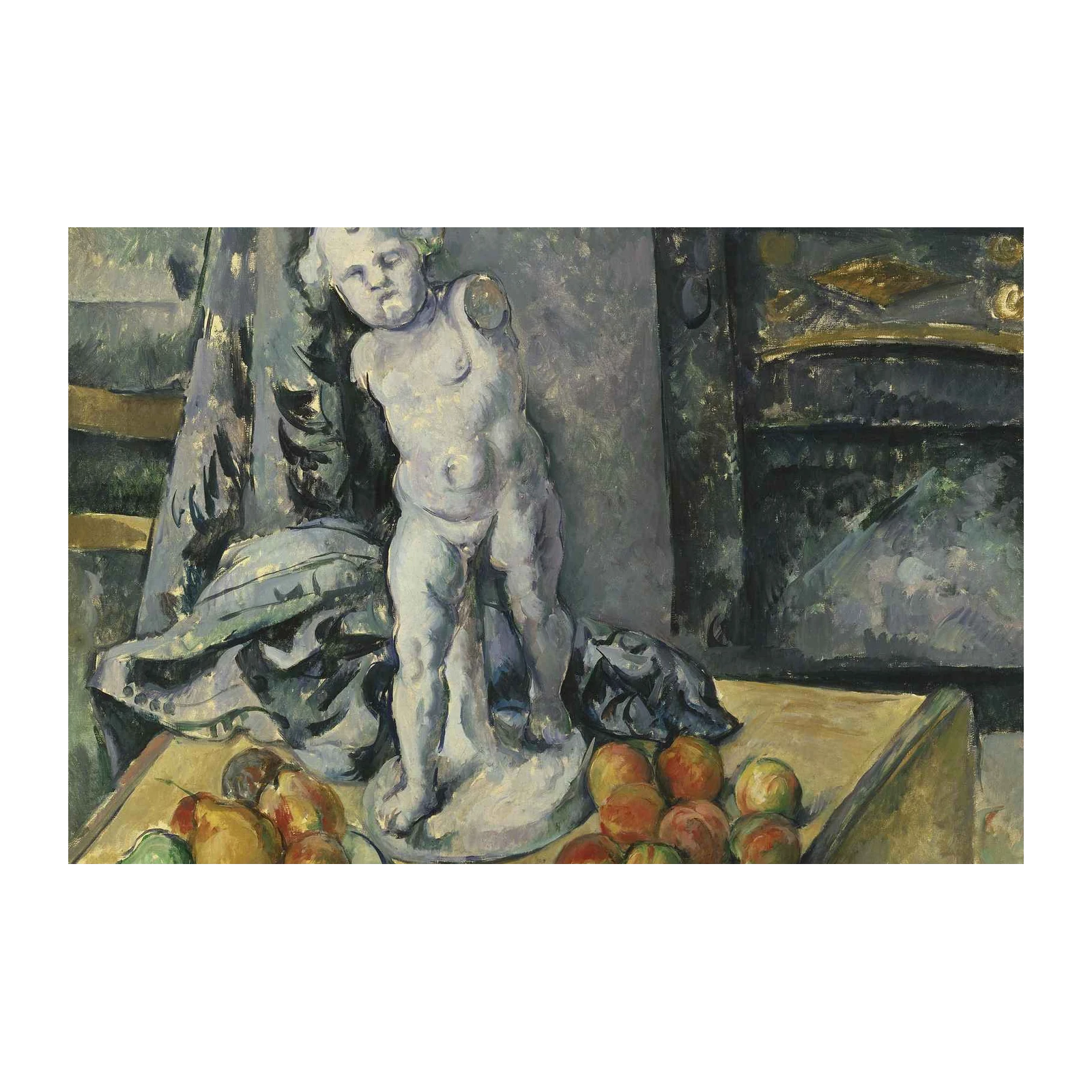 Cherub and Fruit Still Life Wall Art