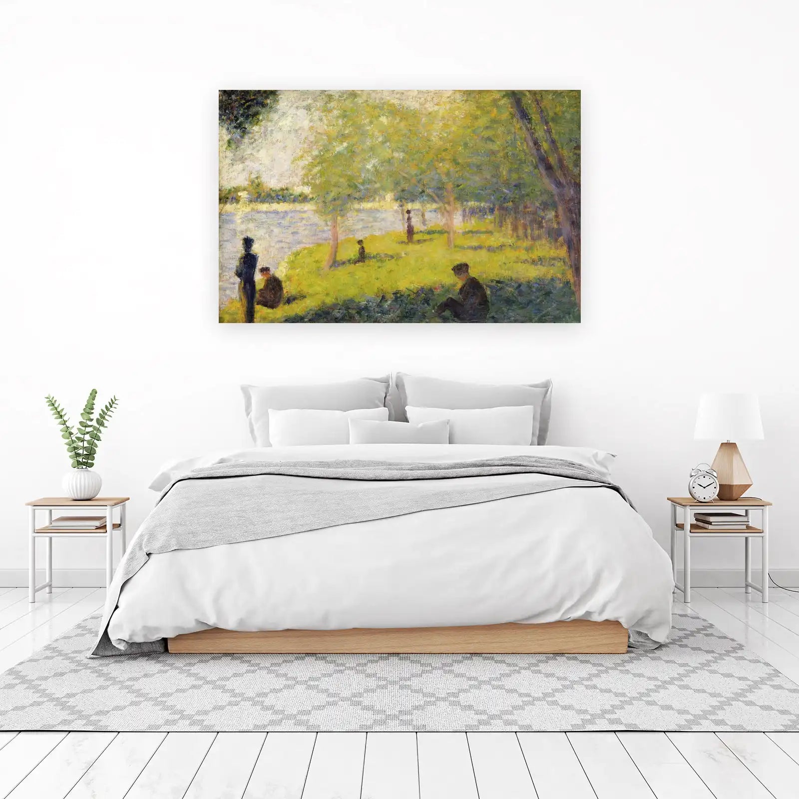 Idyllic Riverside Scene Wall Art