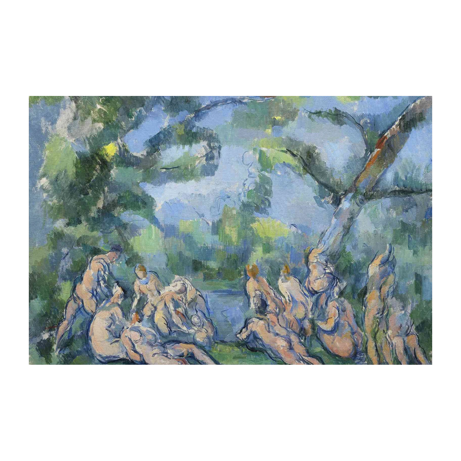 Bathers Serene Nature Wall Art