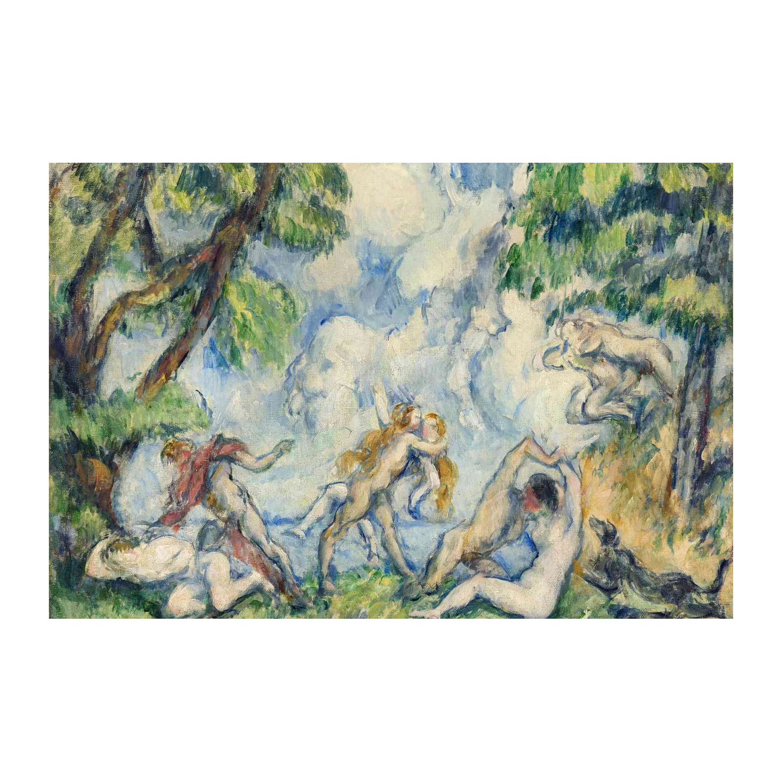 Bathers by a Stream Impressionist Wall Art