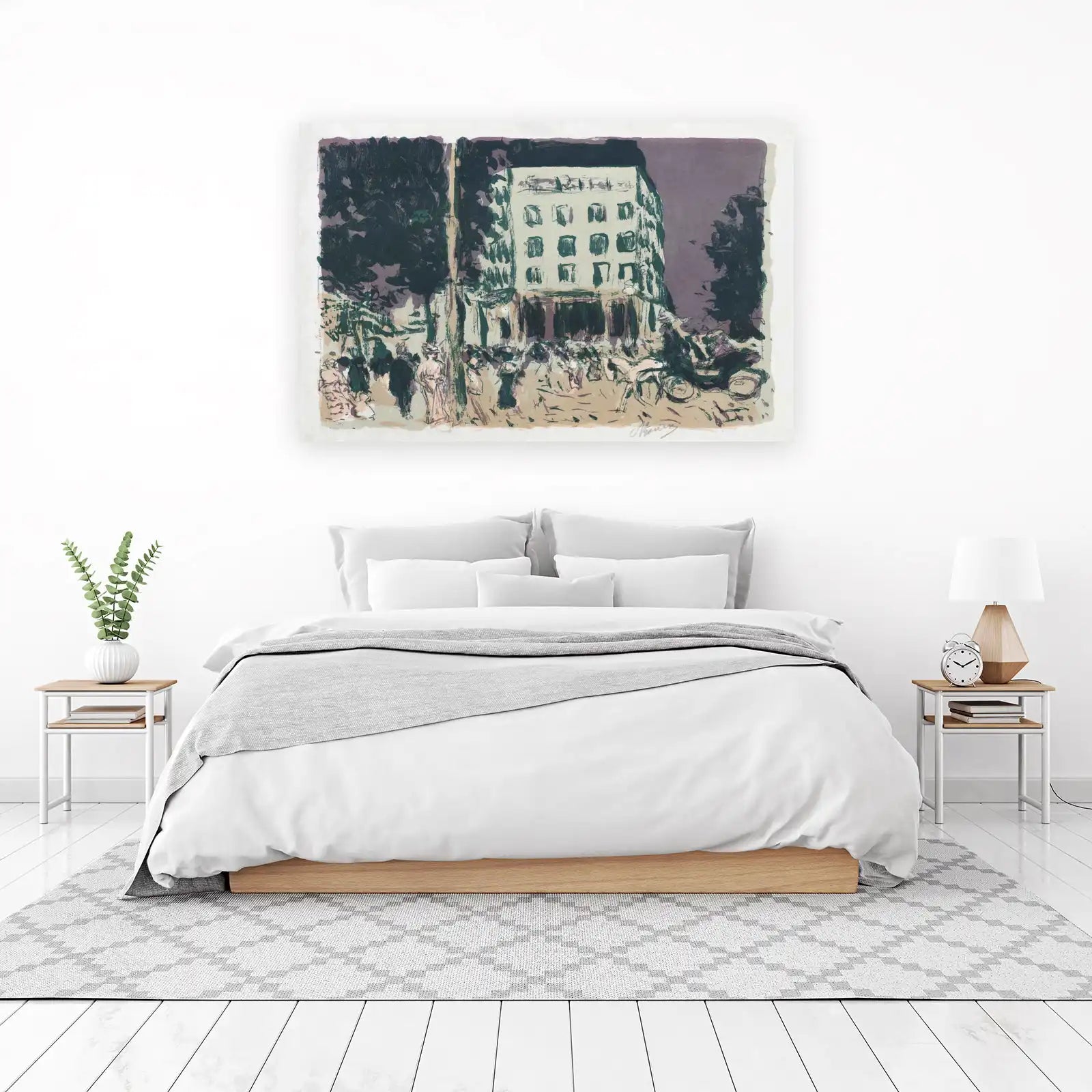 Urban Paris Street Scene Wall Art