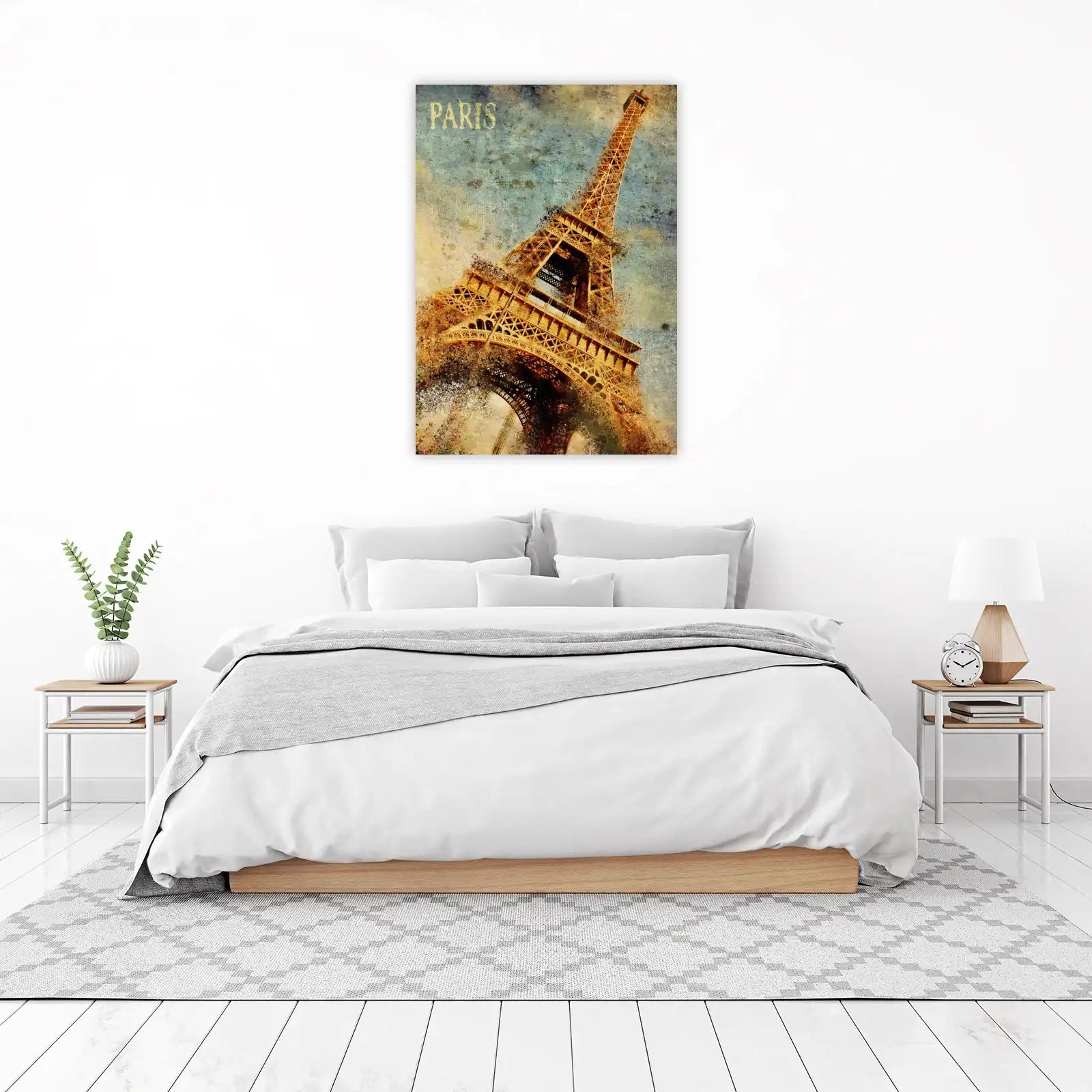 Eiffel Tower Disintegration Art Wall Art