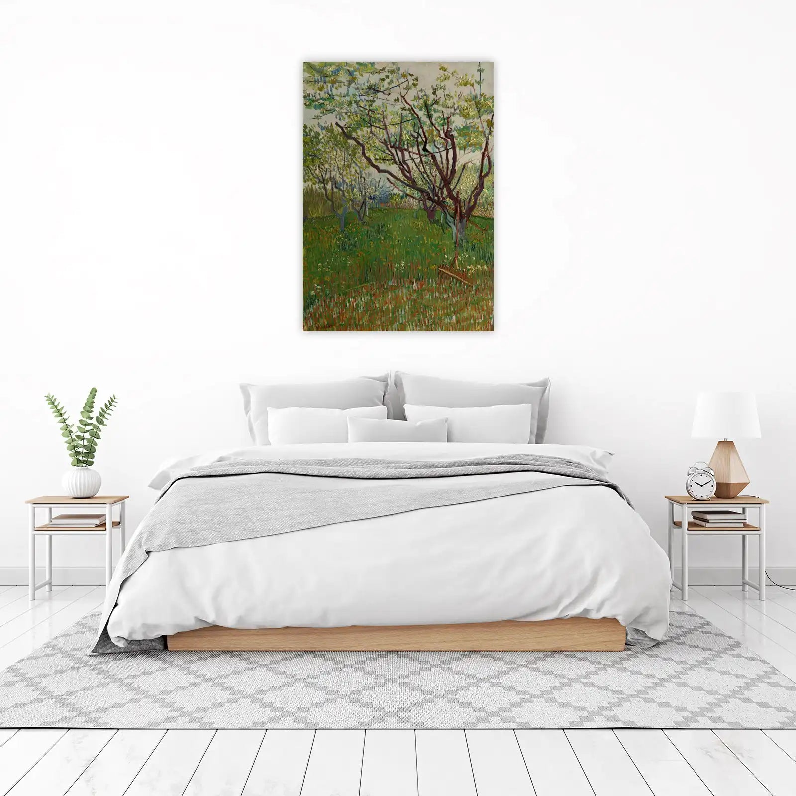 Vibrant Orchard View Van Gogh Style Wall Art