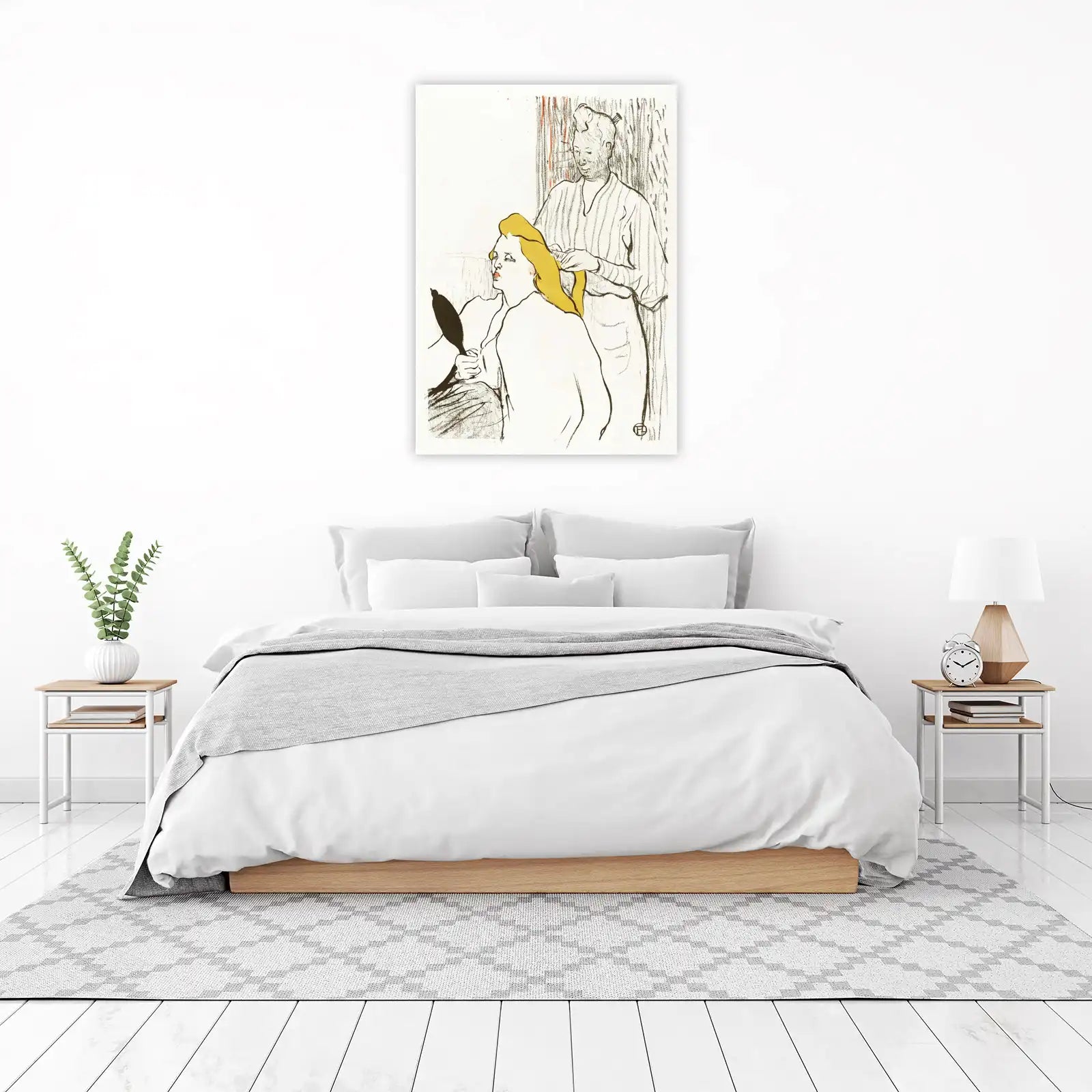 Toulouse-Lautrec Woman Combing Hair Wall Art