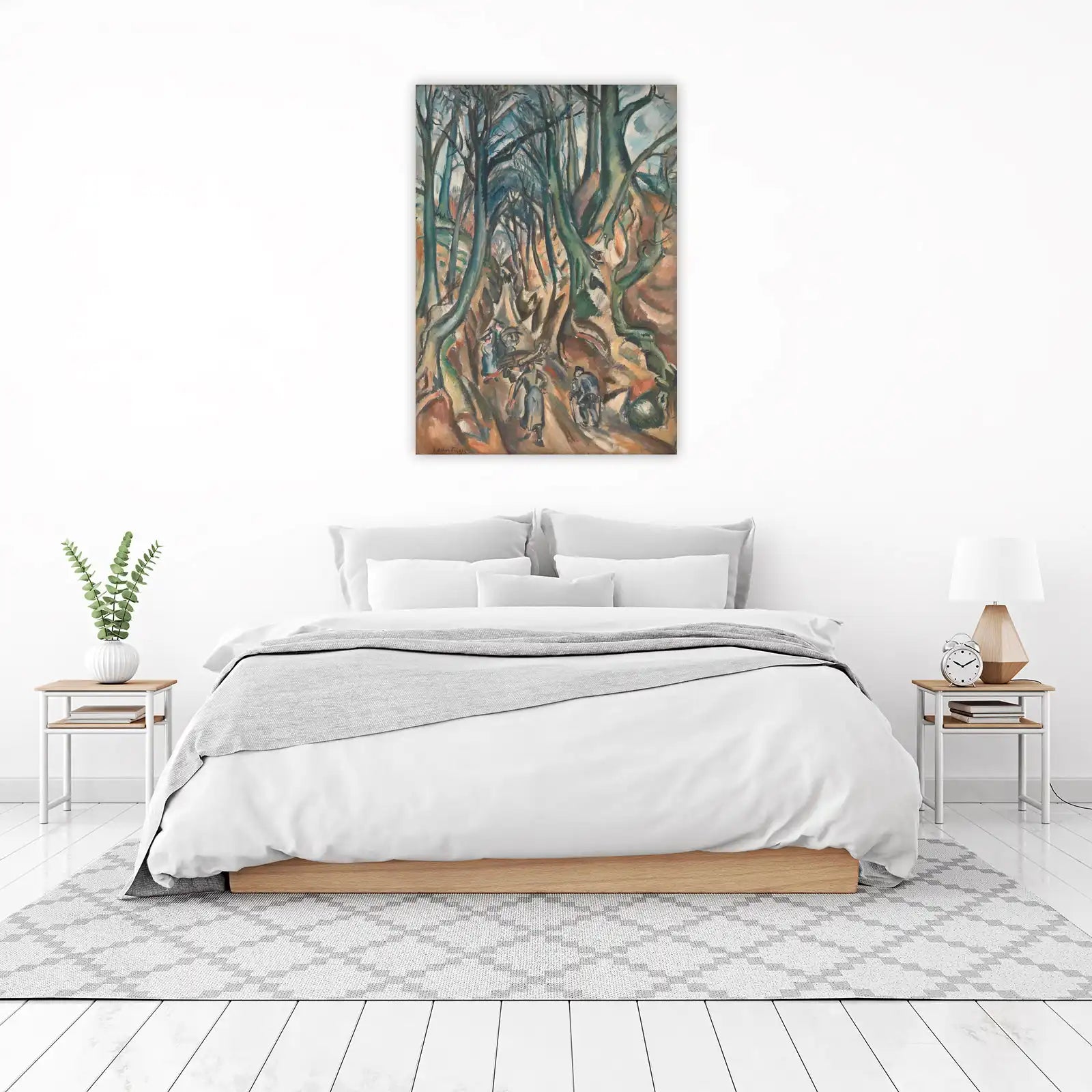 Forest Path Cubist Style Wall Art