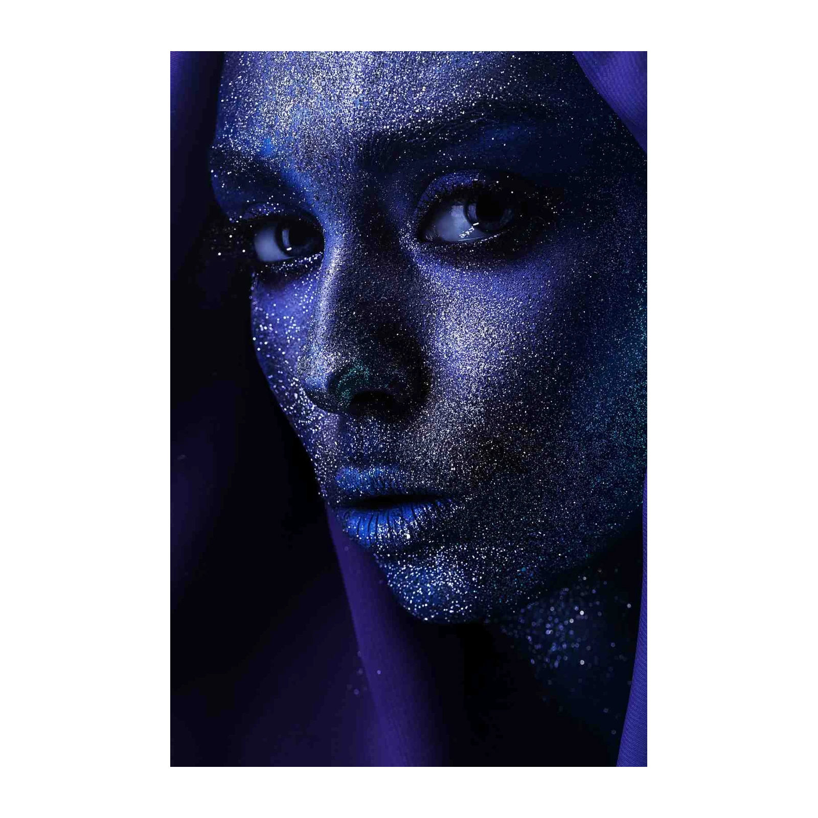 Celestial Sparkle Face Art Wall Art