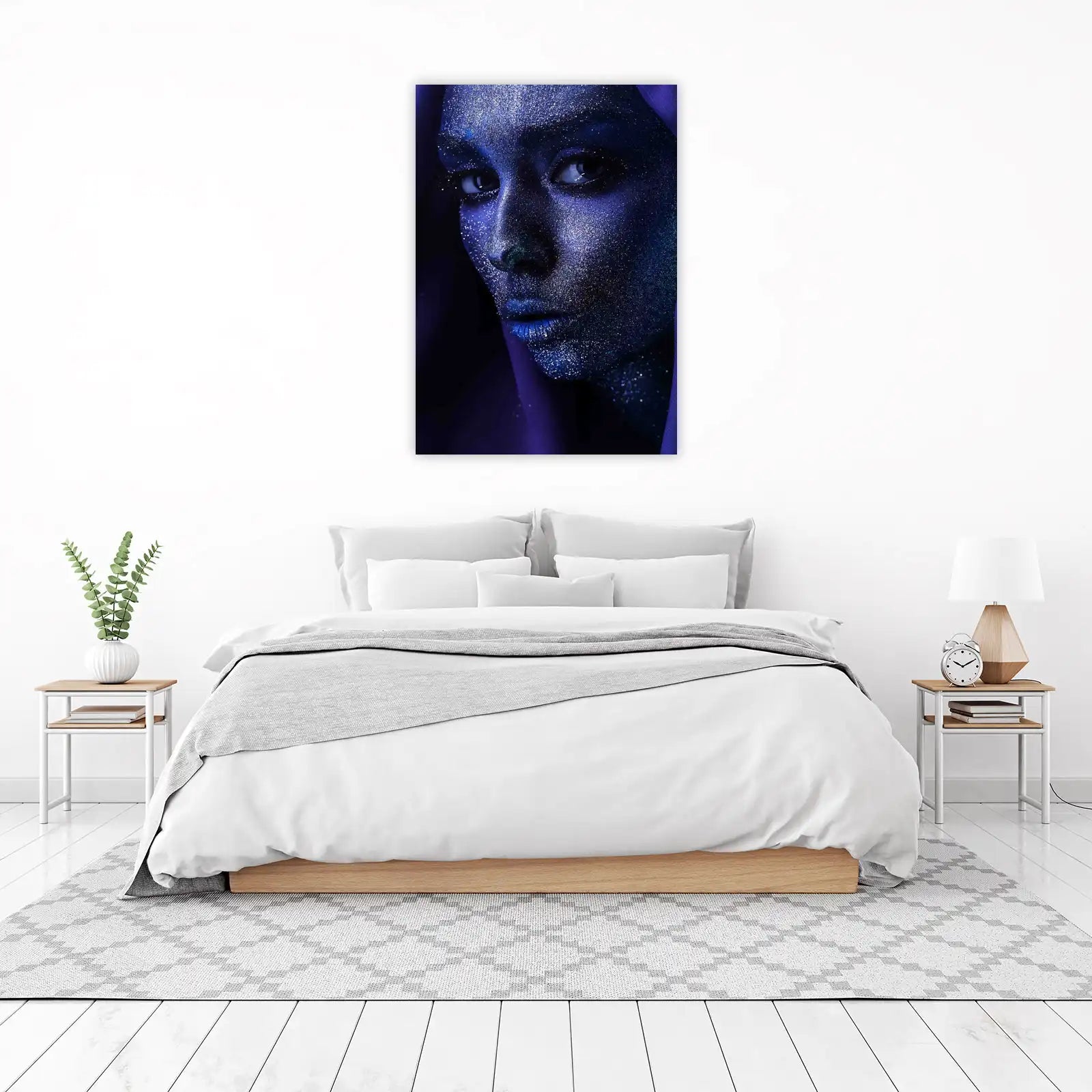 Celestial Sparkle Face Art Wall Art