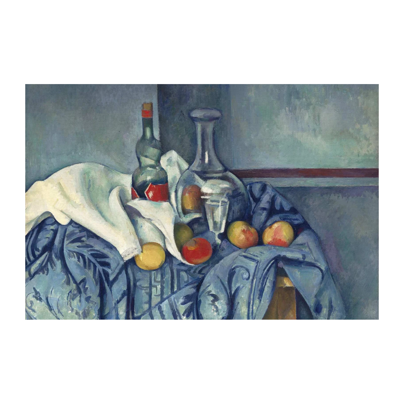 Classic Still Life Fruit & Bottle Wall Art