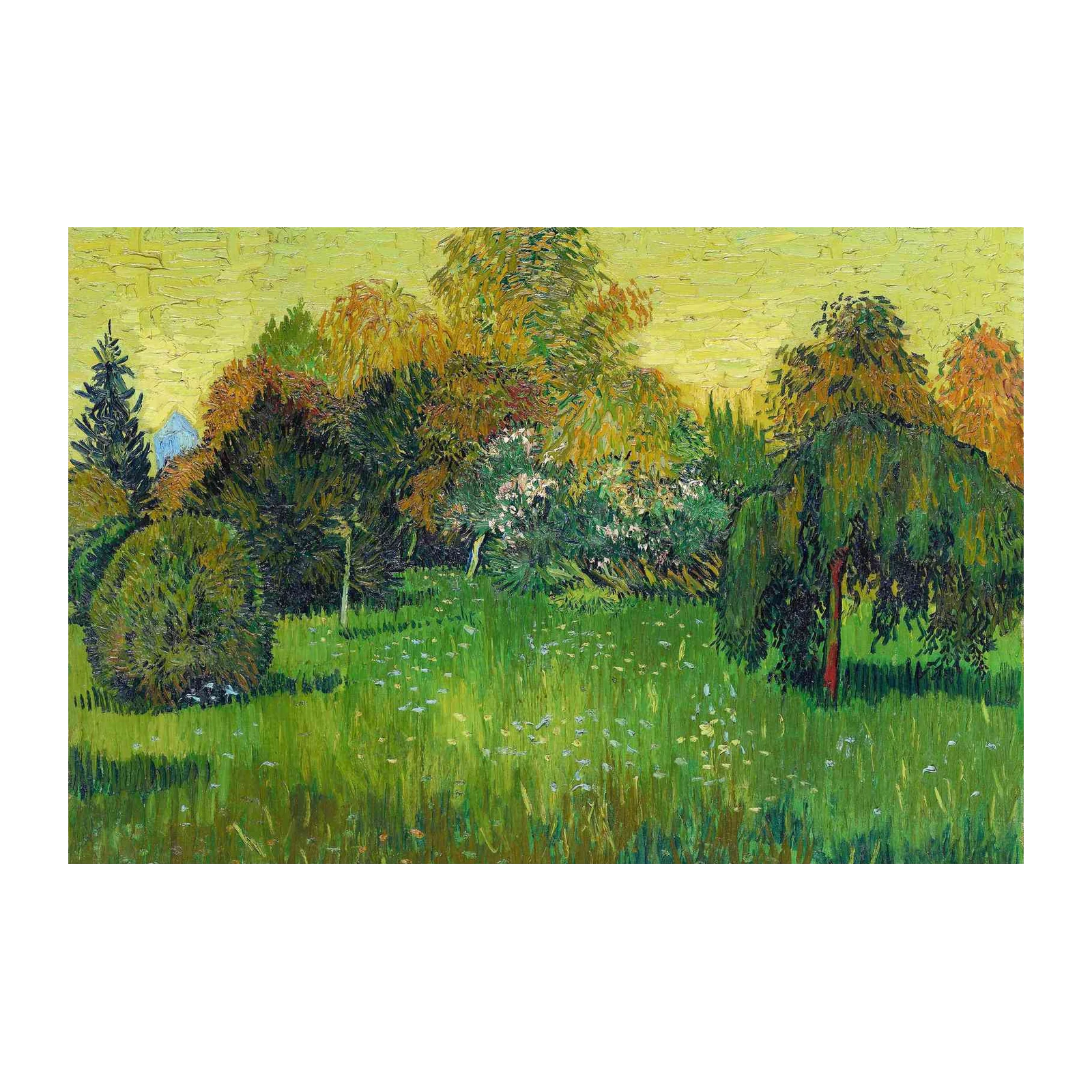 Vibrant Garden Landscape Wall Art