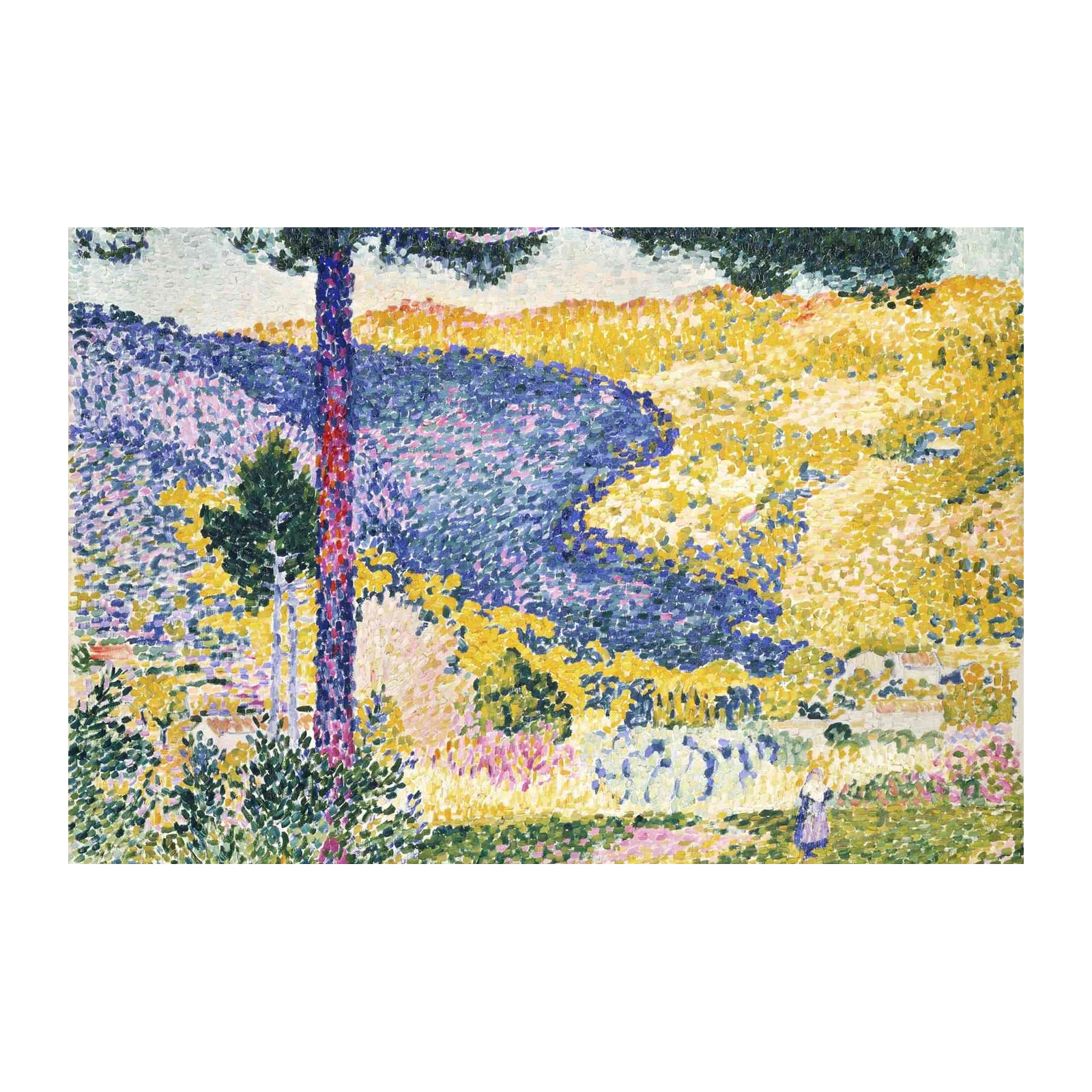 Pointillist Landscape Nature Wall Art Wall Art