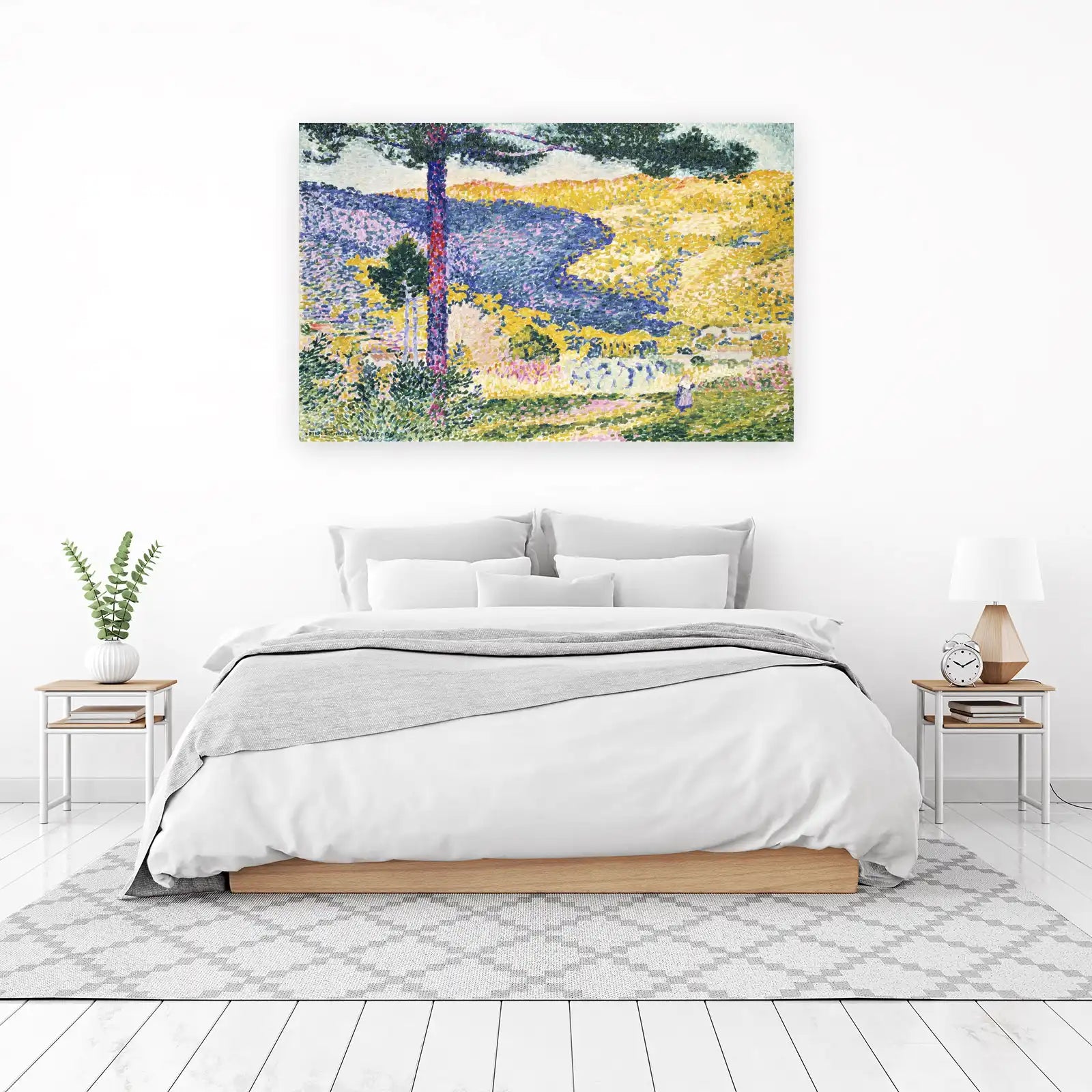 Pointillist Landscape Nature Wall Art Wall Art
