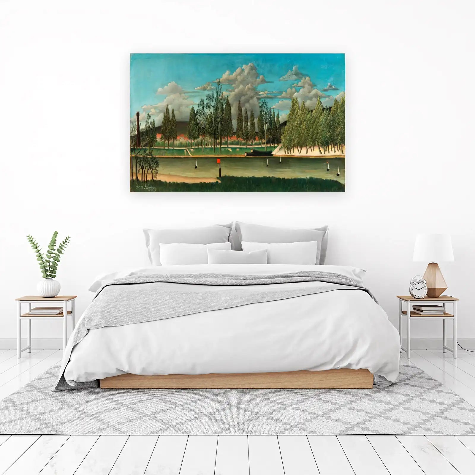 Riverside Serenity Landscape Wall Art
