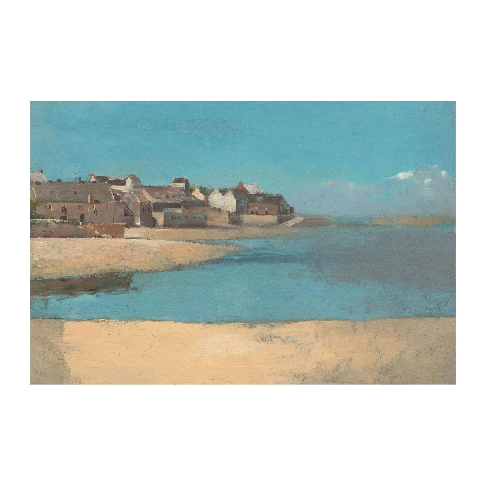Seaside Village Landscape Wall Art