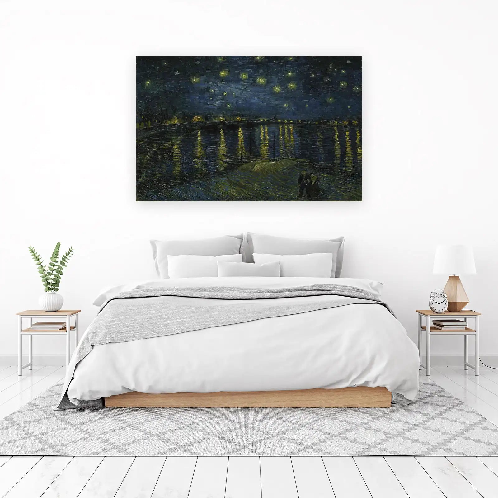 Vincent Van Gogh Starry Night Over River Wall Art