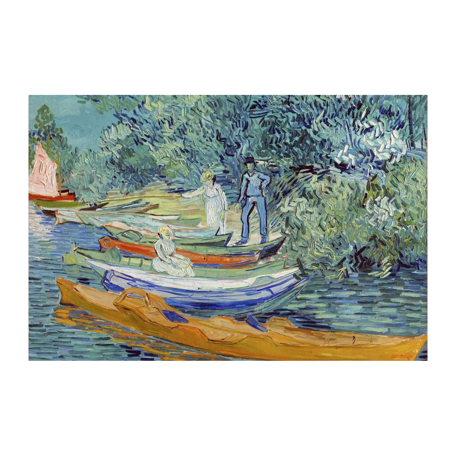 Boats on the Oise Van Gogh Wall Art