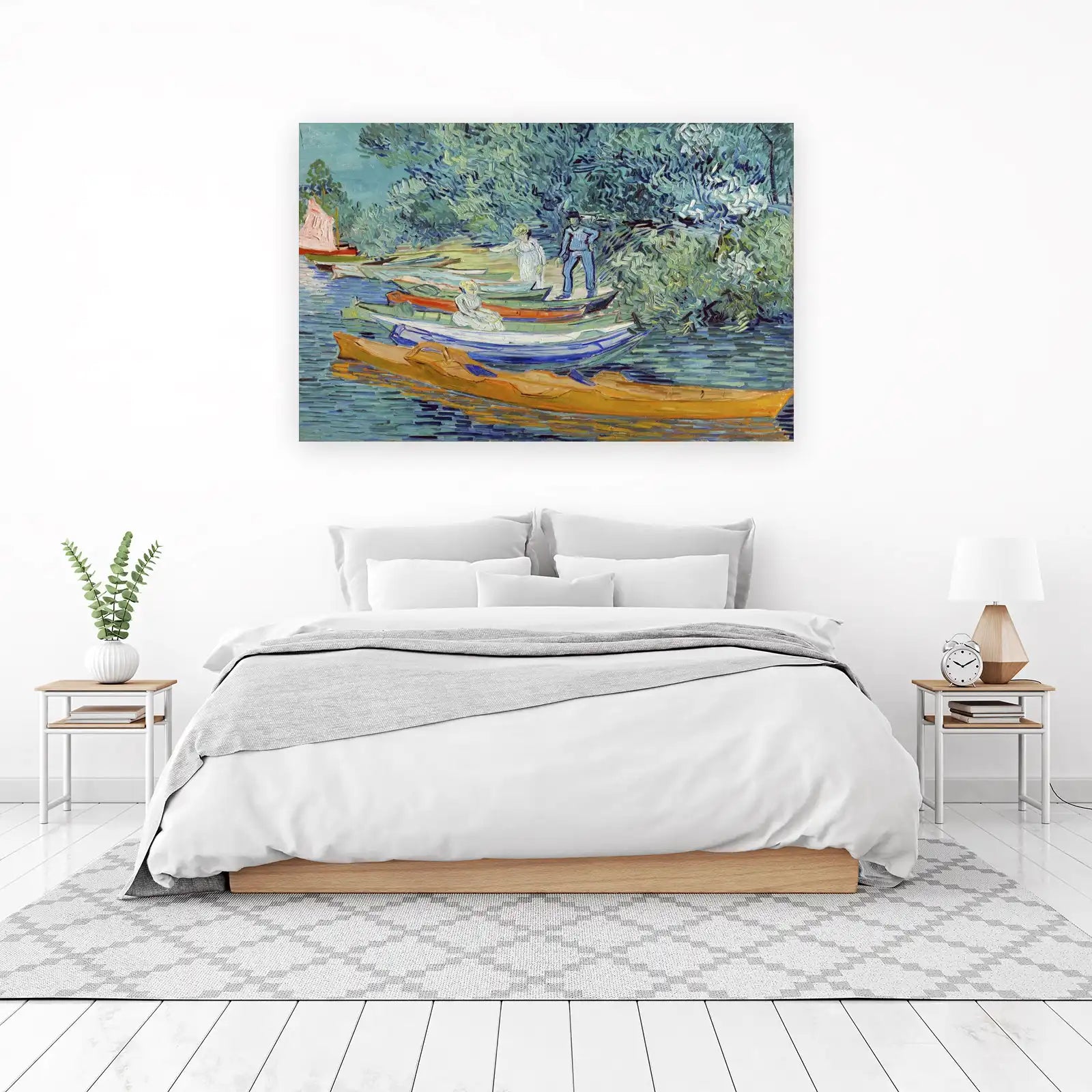 Boats on the Oise Van Gogh Wall Art