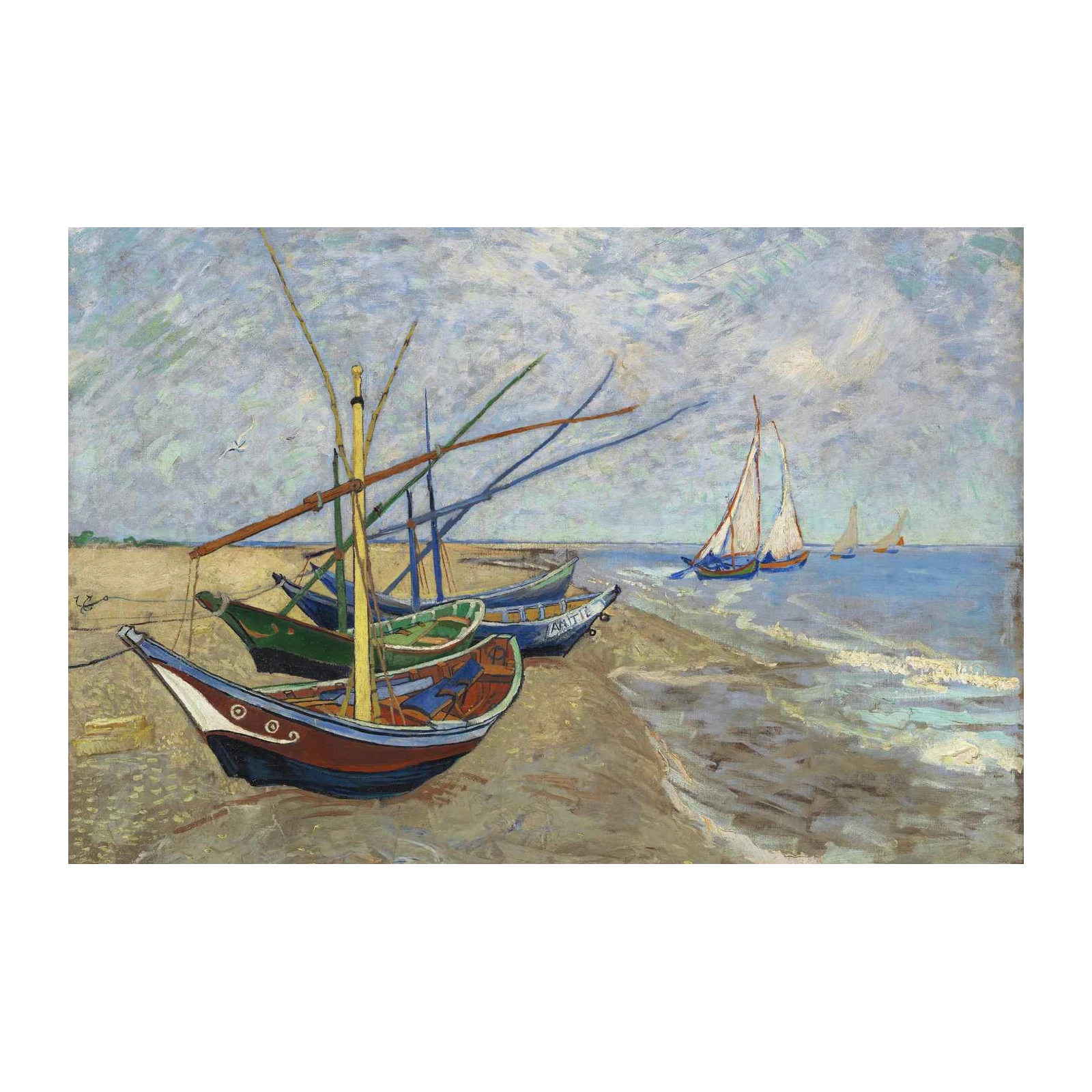 Boats on the Beach Wall Art
