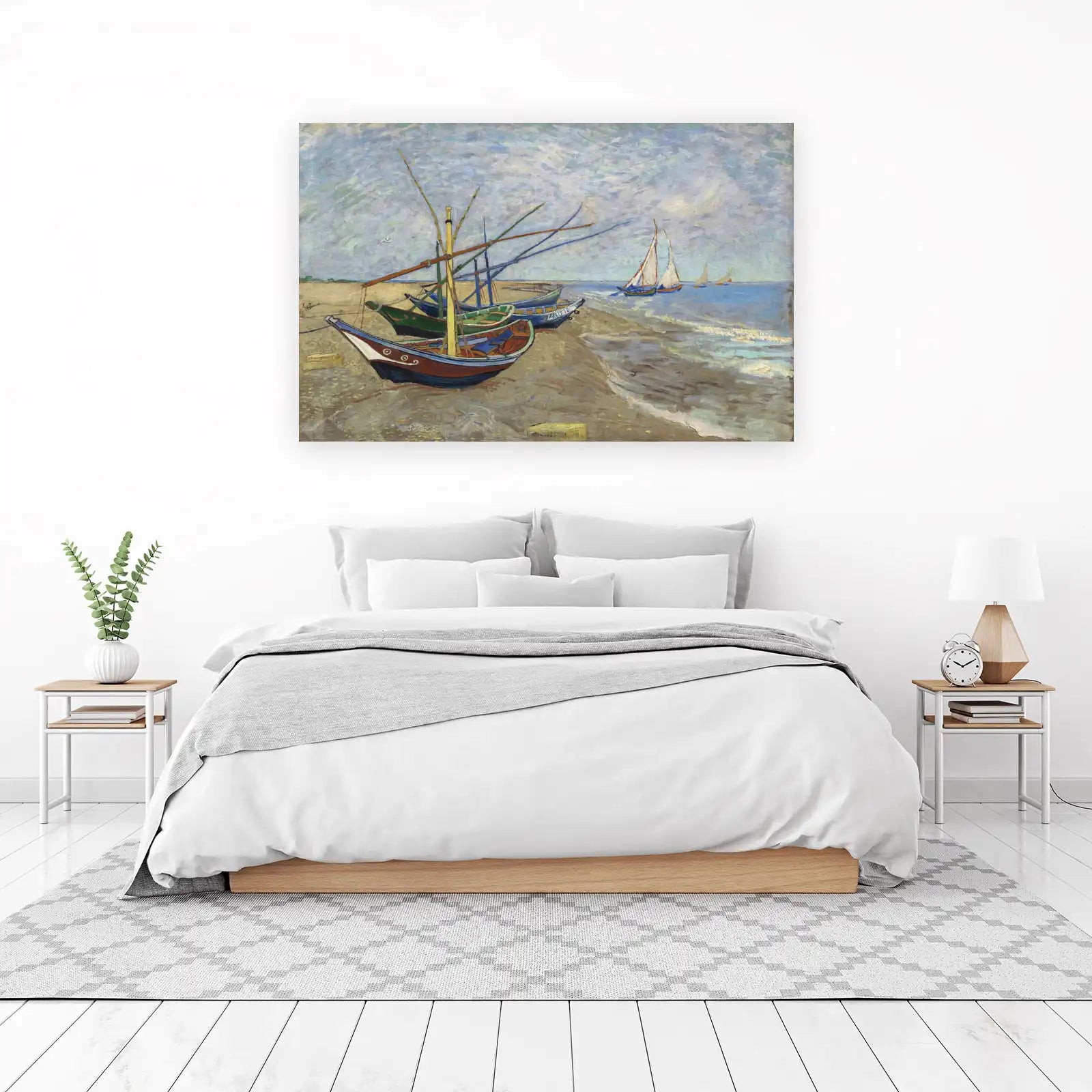 Boats on the Beach Wall Art