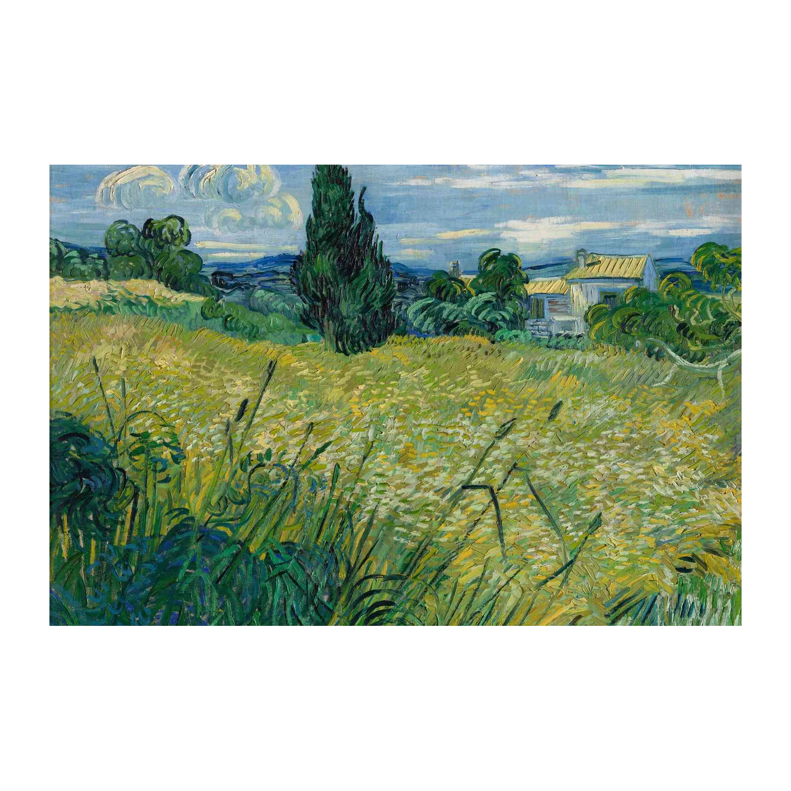 Van Gogh Wheat Field Cypress Wall Art