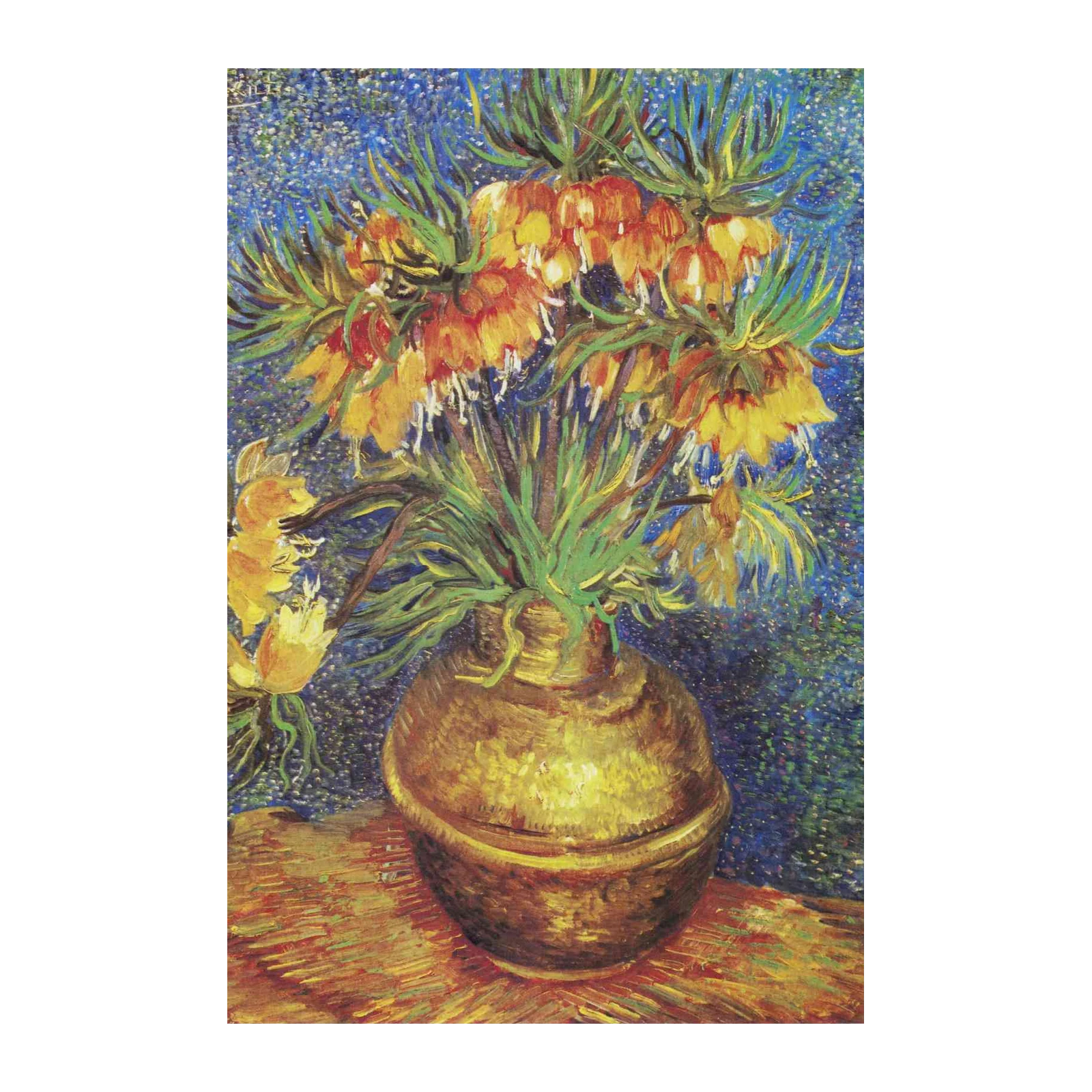 Vibrant Imperial Fritillary Vase Wall Art