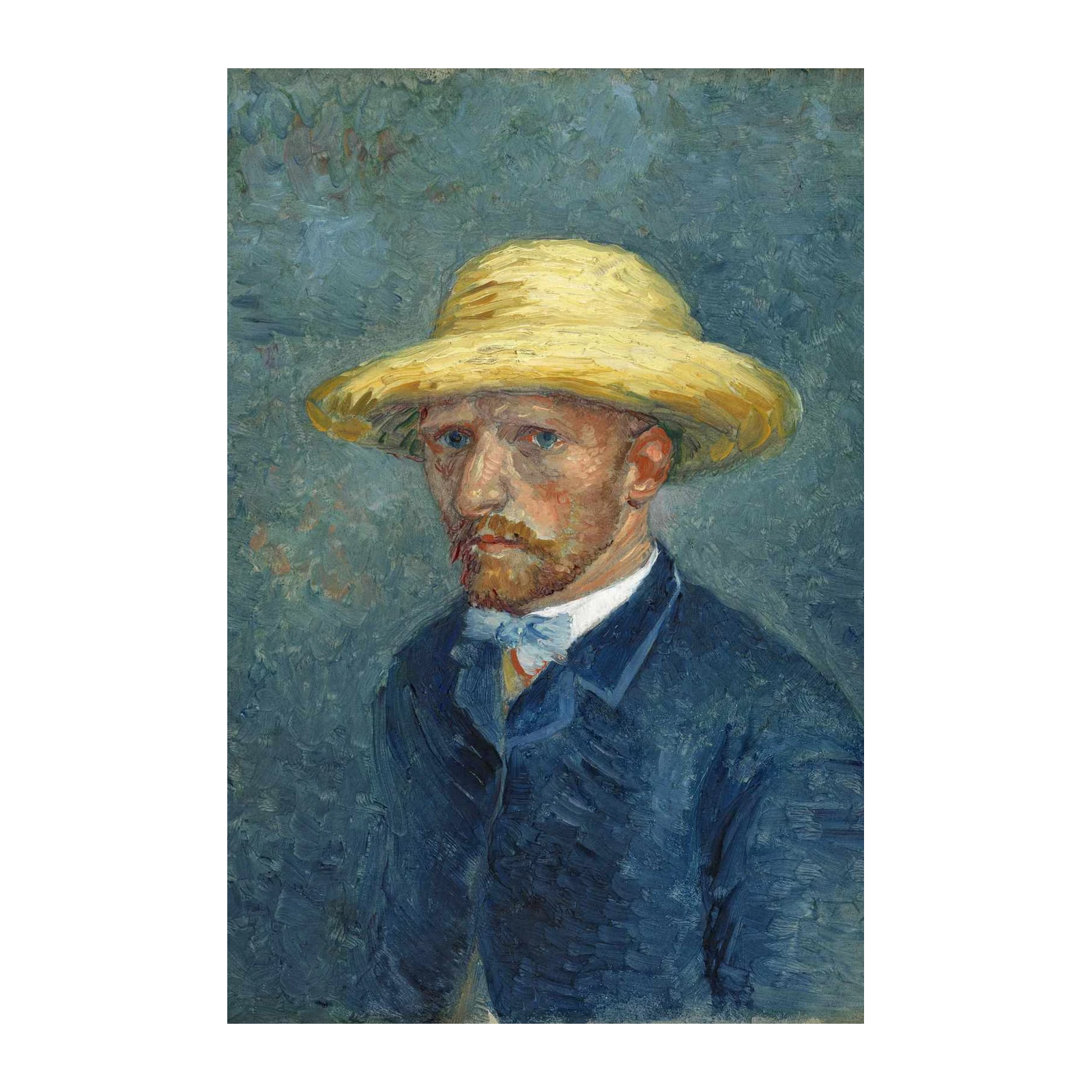 Van Gogh Self-Portrait Straw Hat Wall Art