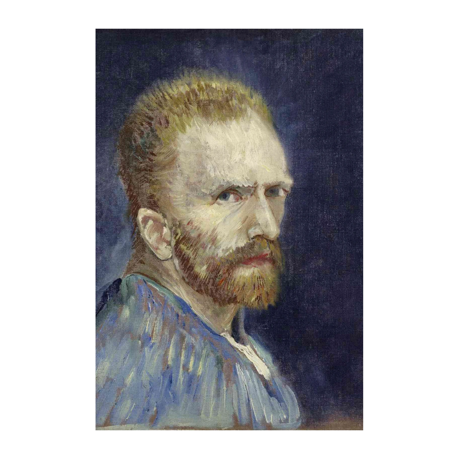 Van Gogh Self Portrait Blue Wall Art