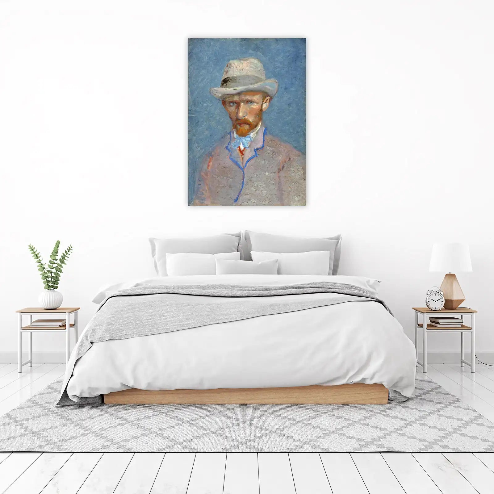 Van Gogh Self-Portrait with Hat Wall Art